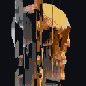 Glitched Skull #010