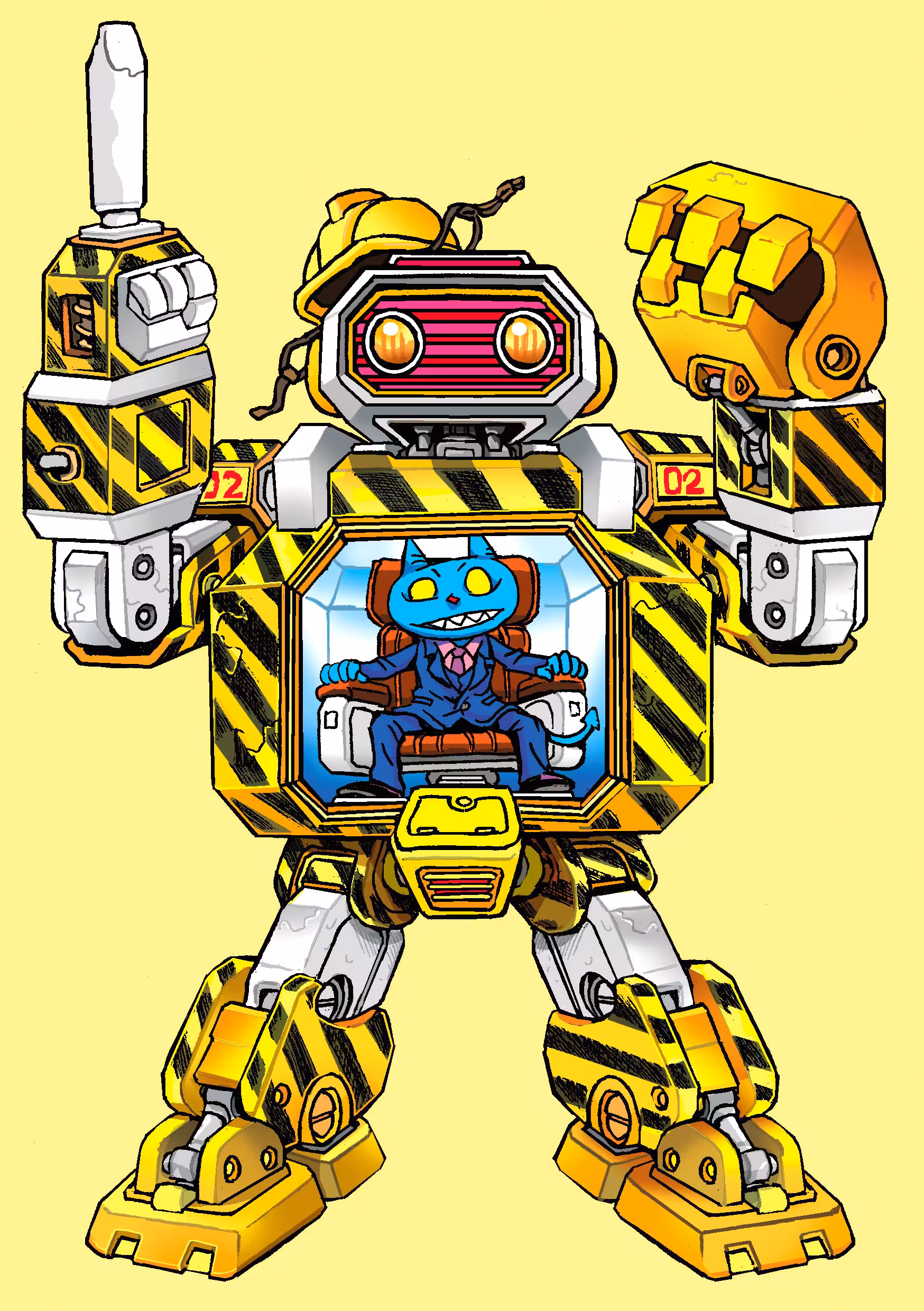 Robo Tribe #INKTOBER2021 - Day 2 "Suit"