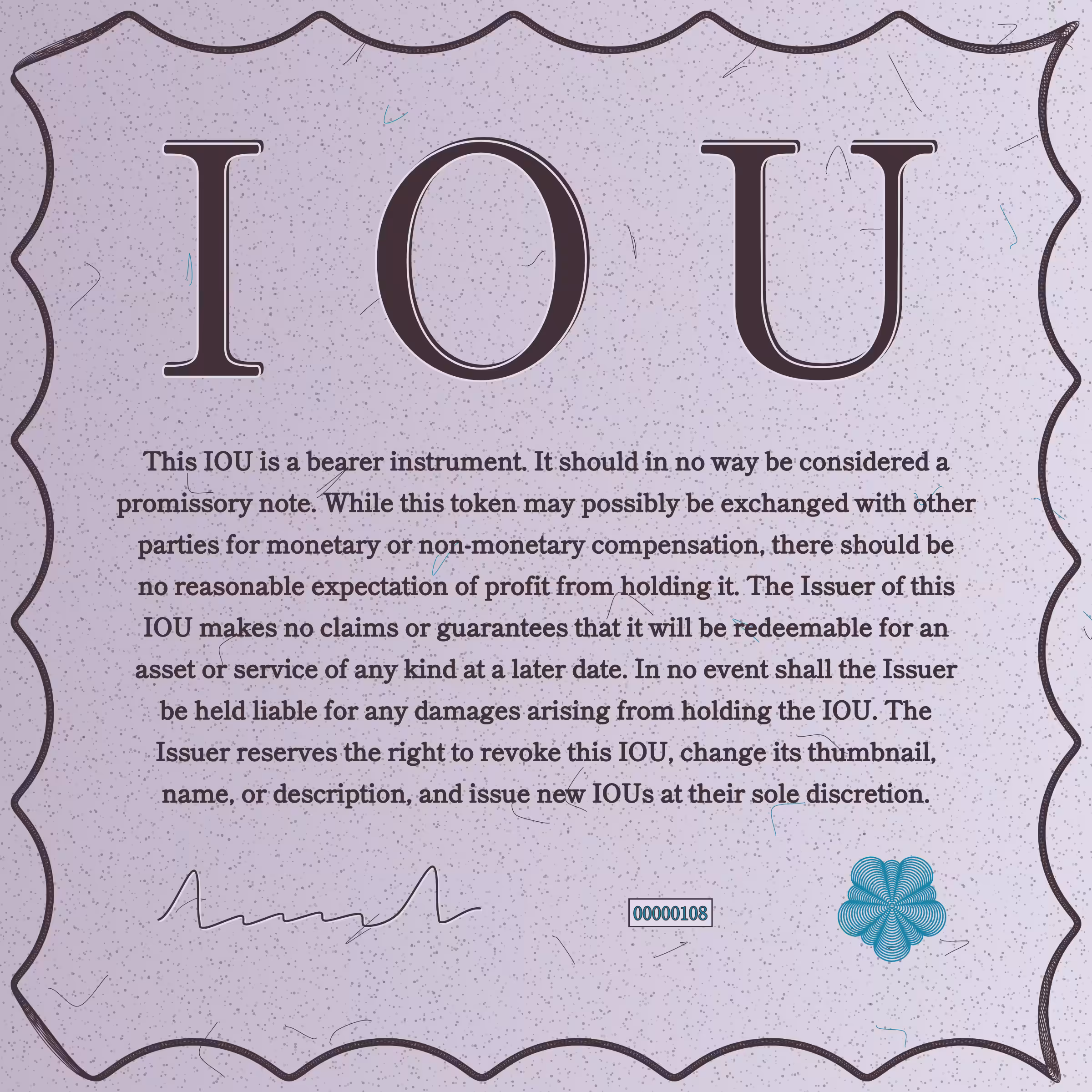 IOU #108
