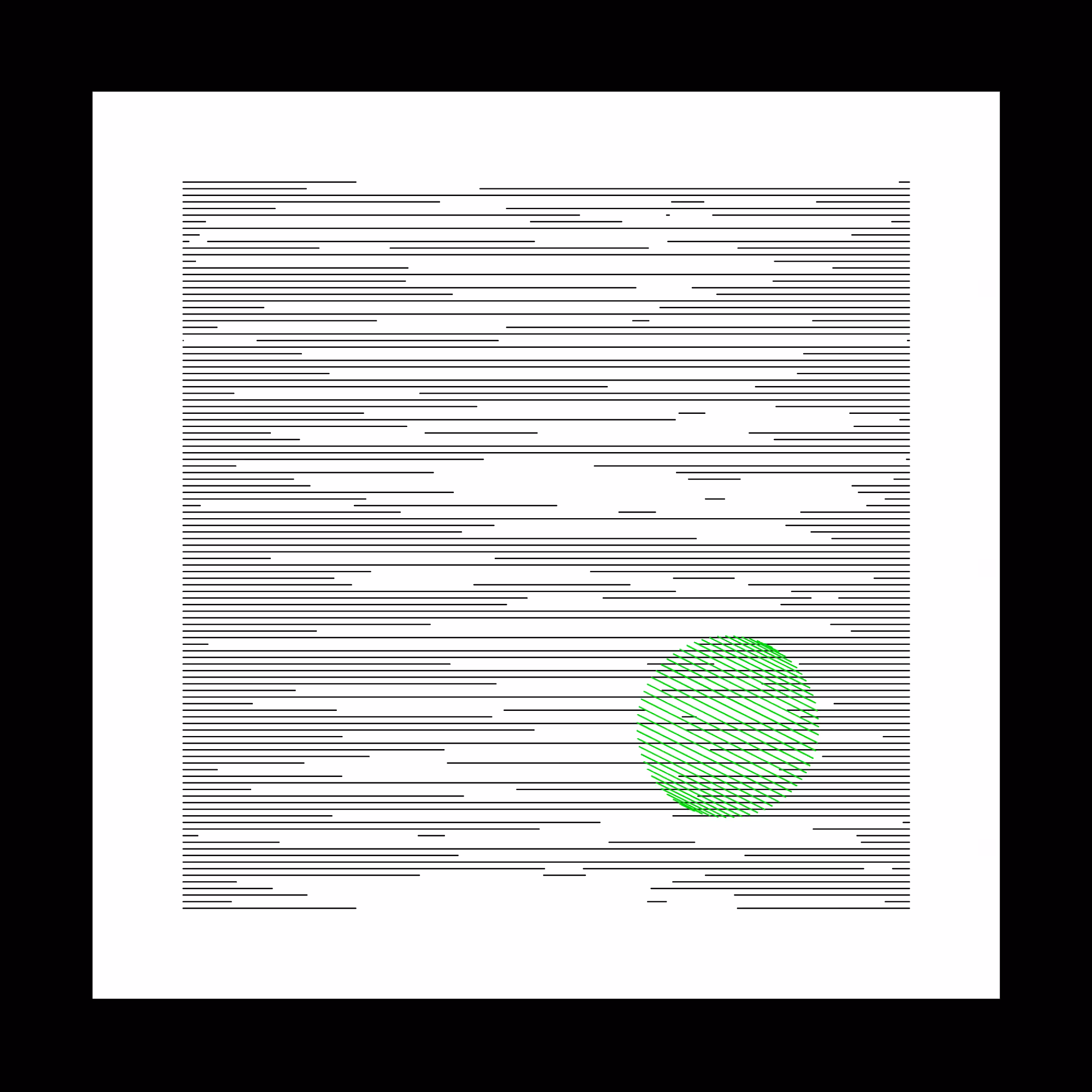 111 lignes horizontales et un rond #8