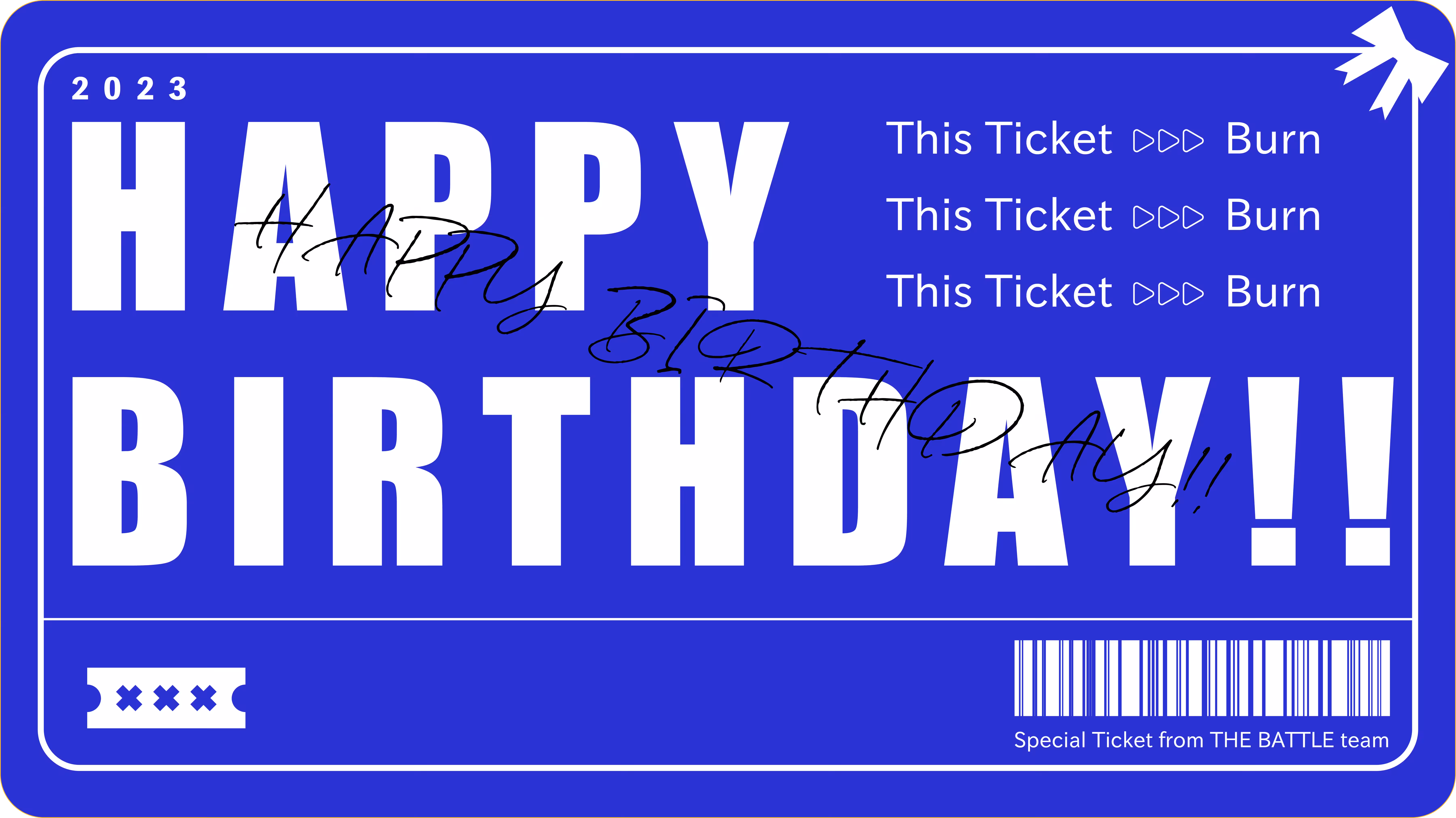 Birthday Tikect 2023