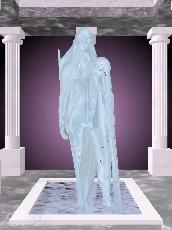HeavenComputer: The Excited Ethereal Blue Man #3137