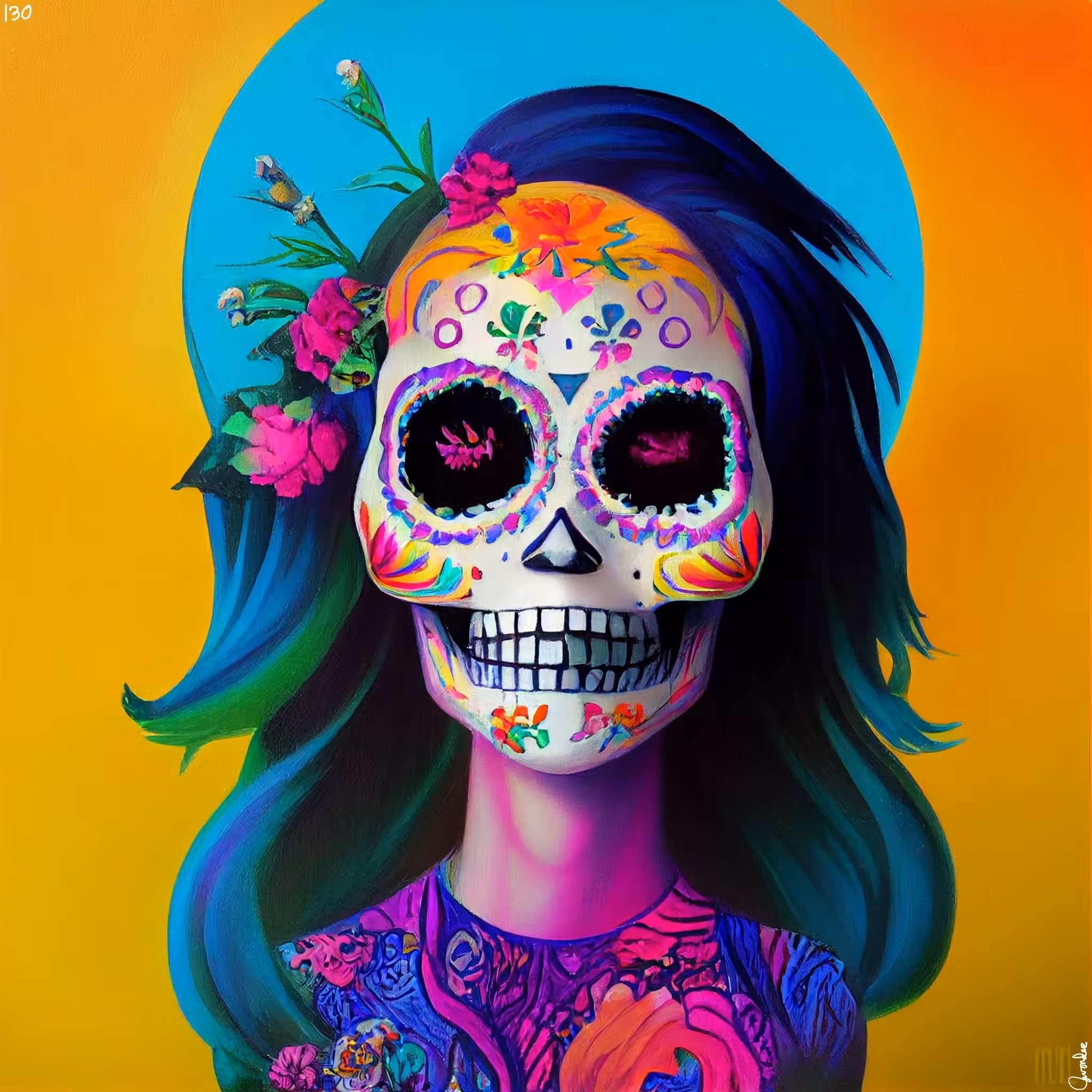 sugar skull #130