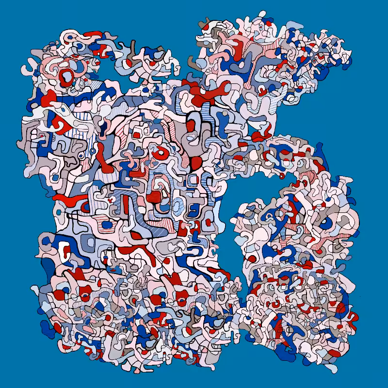 Swim in Dubuffet Thought #54