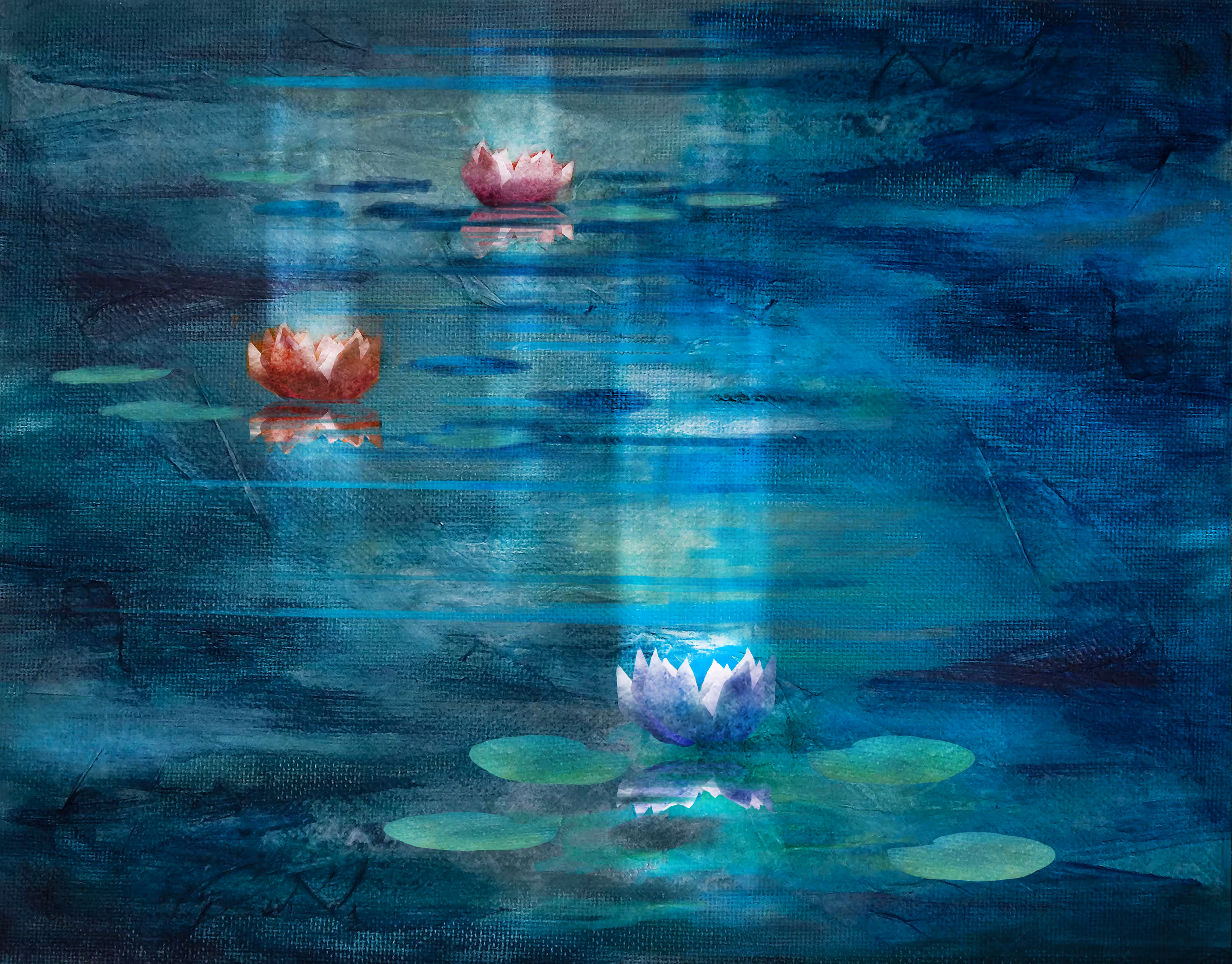 Impression of lillies