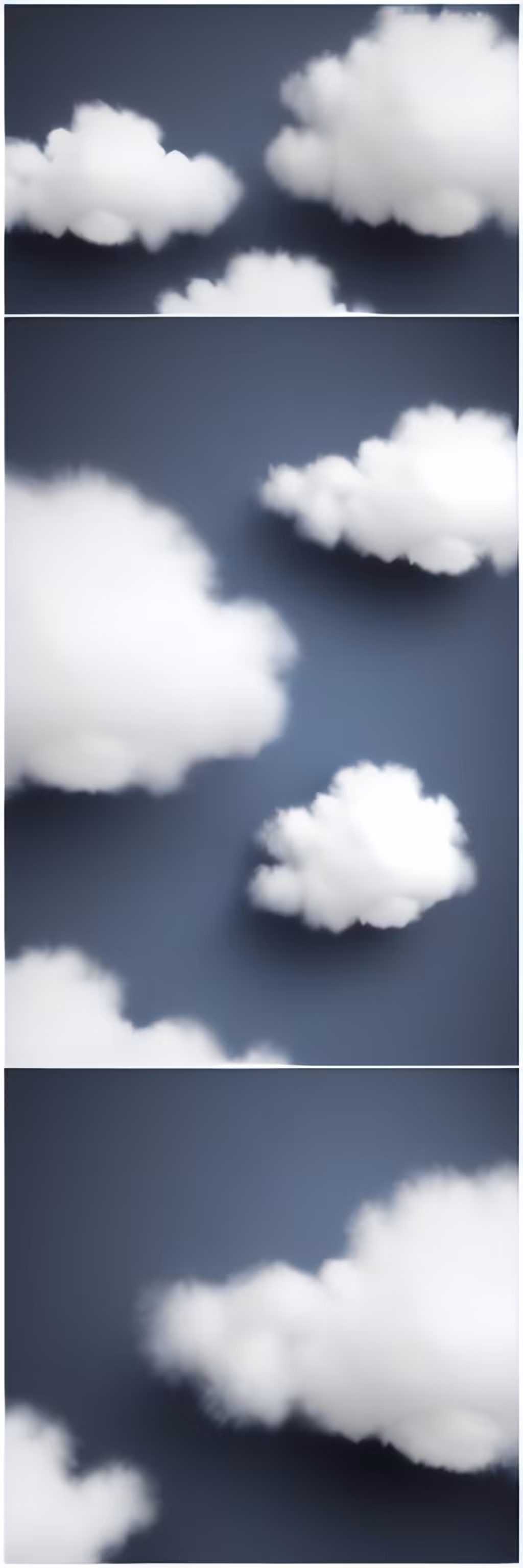 constricted ☁︎ clouds ☁︎ in narrow stripes