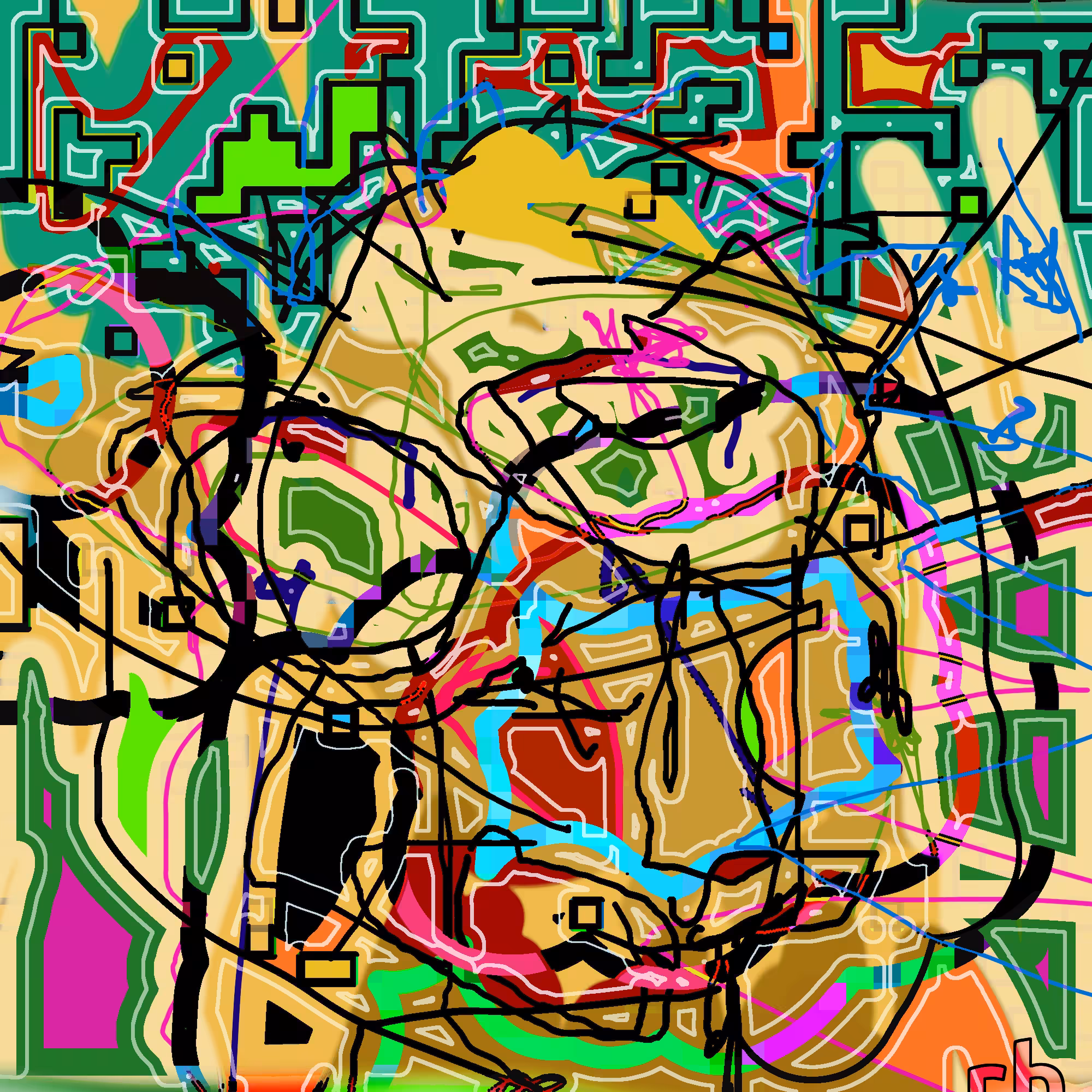 blonde and introspective