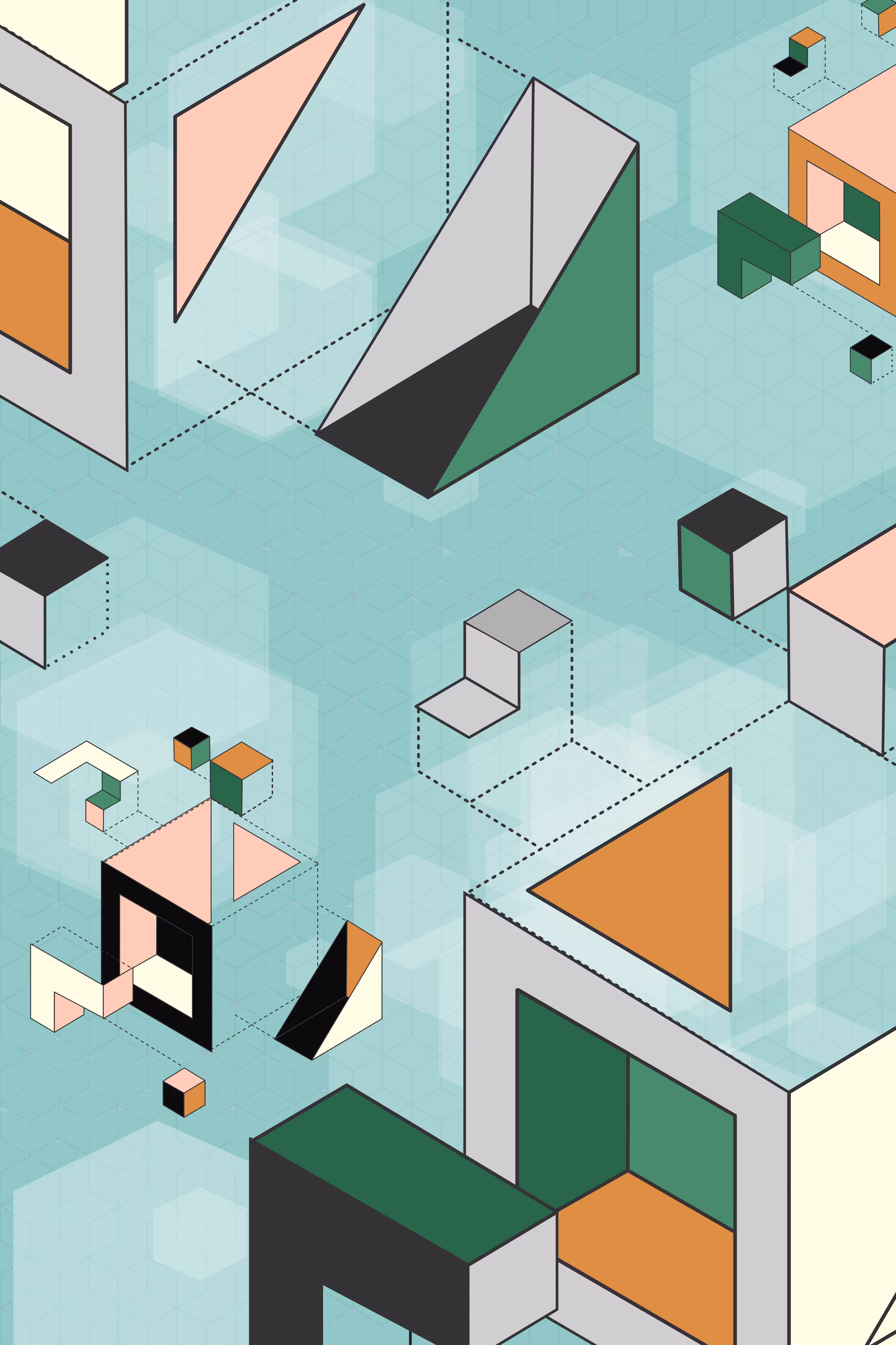 CryptoBauhaus: Around the Cube: No:4 (Large)