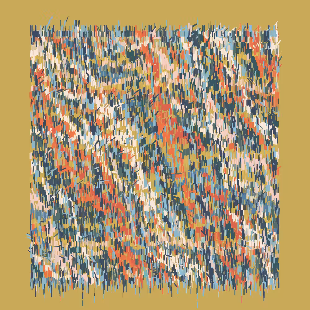 #082 - Primitive Prophesy#082 Primitive Prophesy - The set of images are part of the exploration of the primitive elements, sticks and earth tones. I wanted to explore how simplicity can bring both chaos and order to the same generative agent that is creating these images