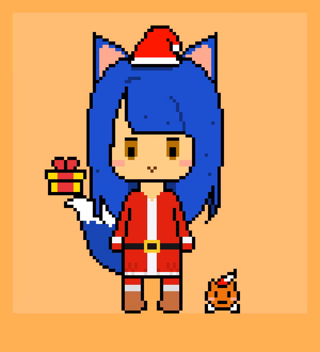 BlueFoxy #049 - version Santa Claus