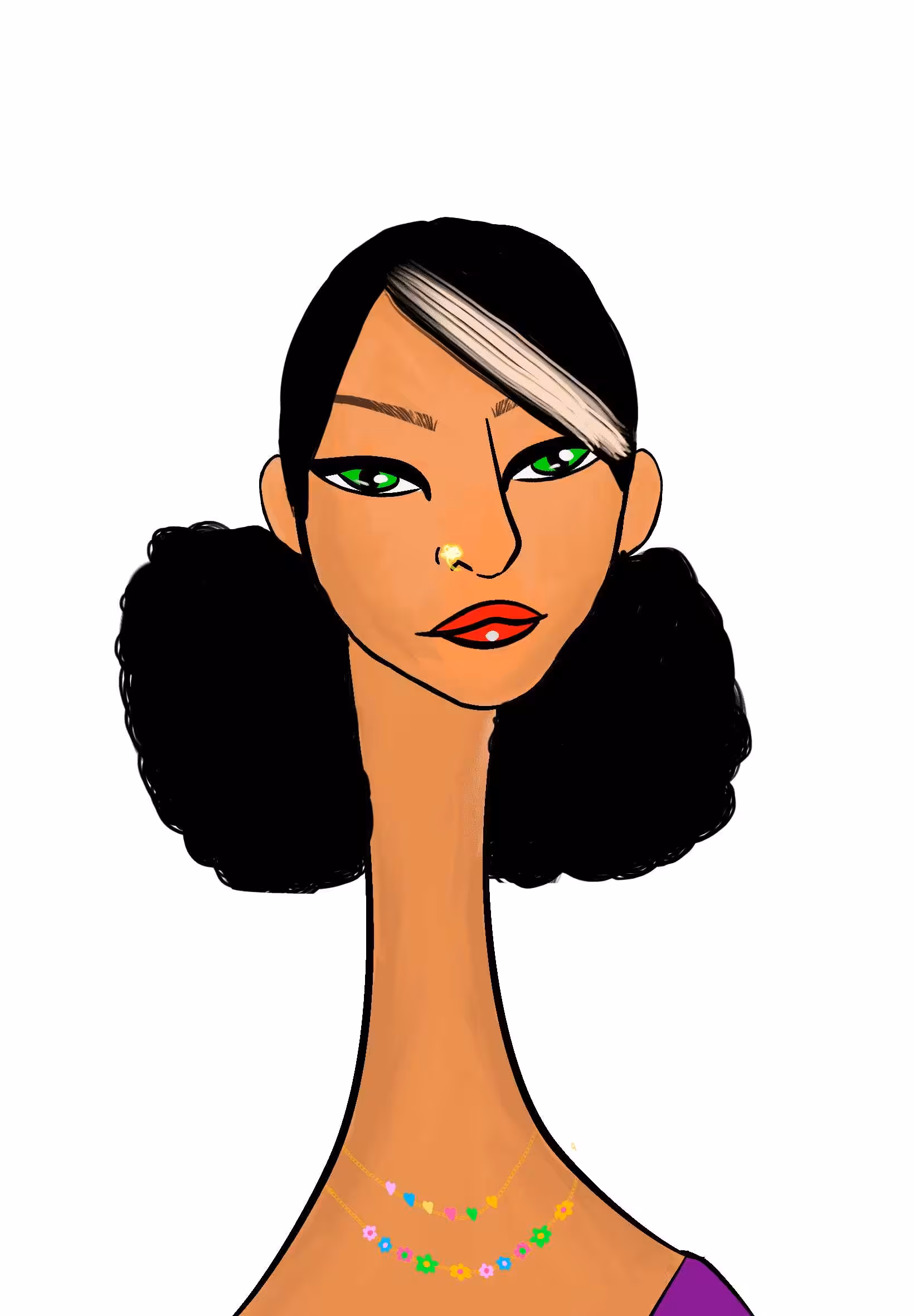 Long Neckie Lady #2664