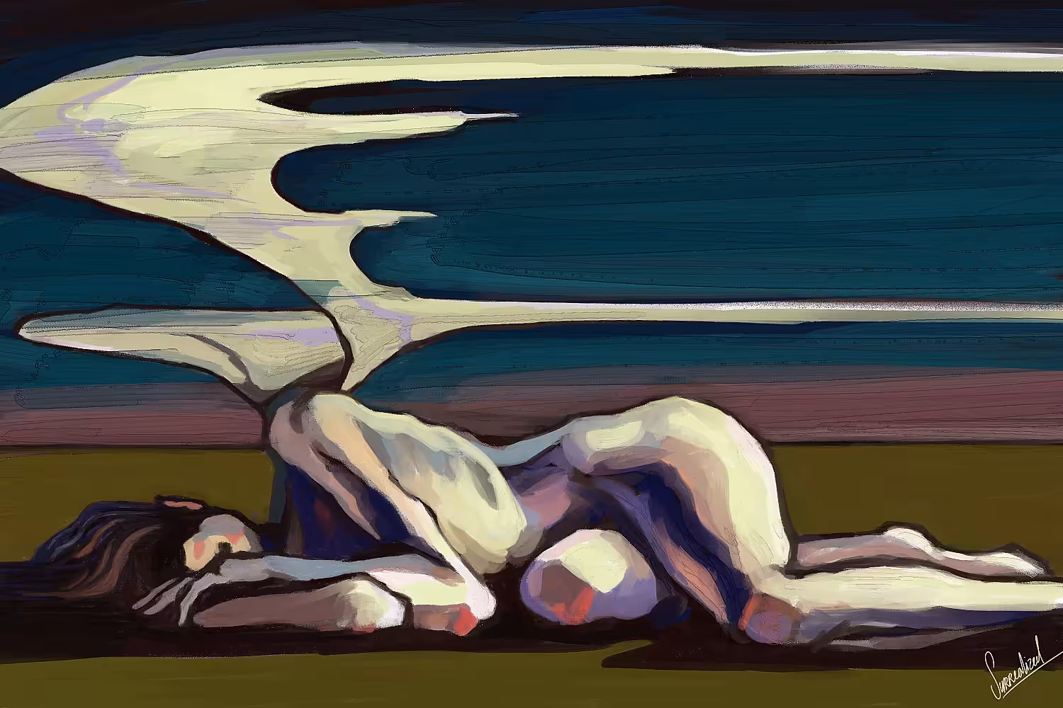 The demon is sleeping 