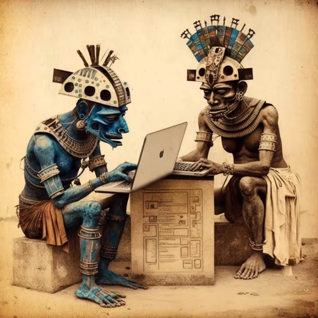Tláloc and Tezcatlipoca's new mirror