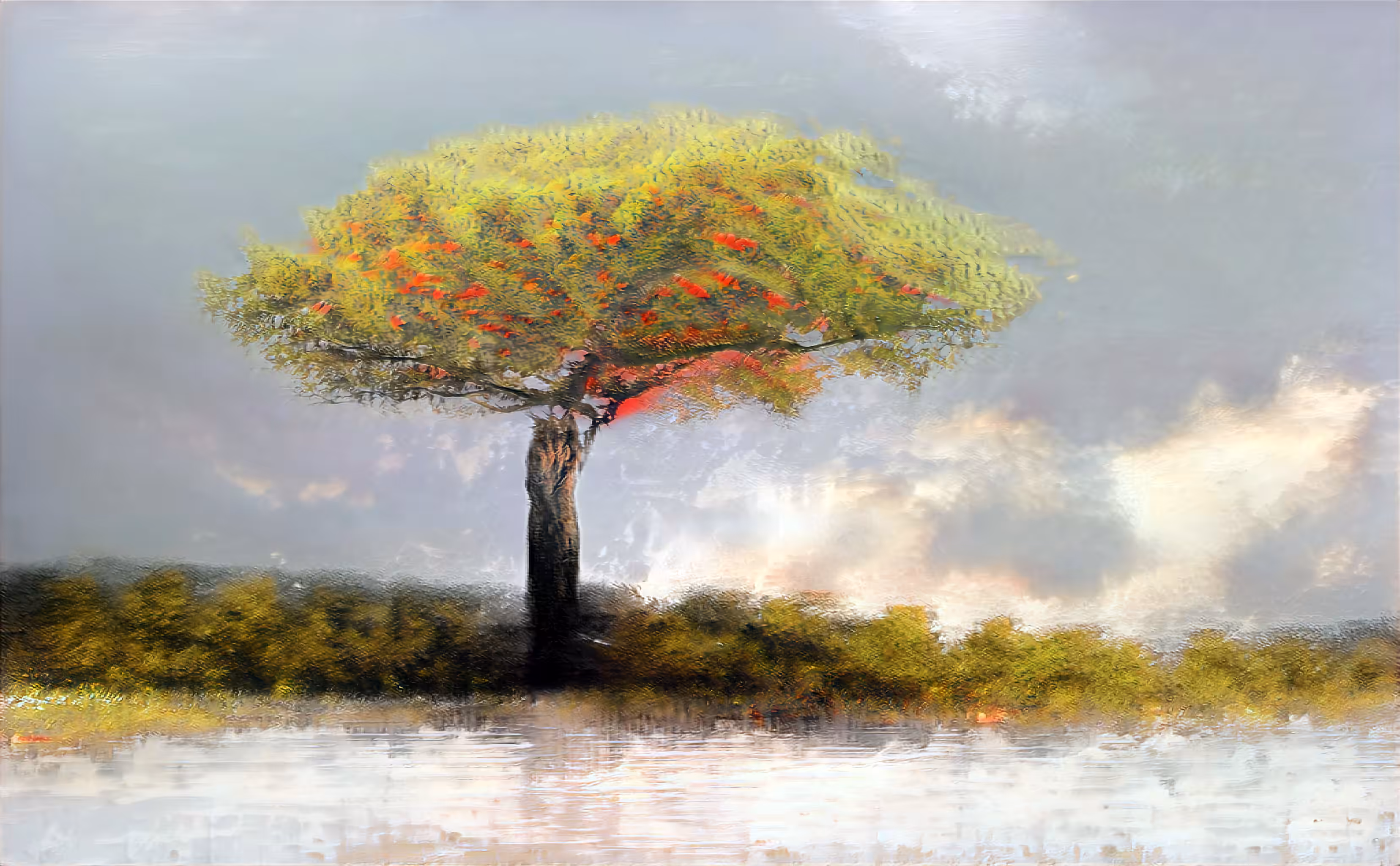 One Tree, Some Clouds #60