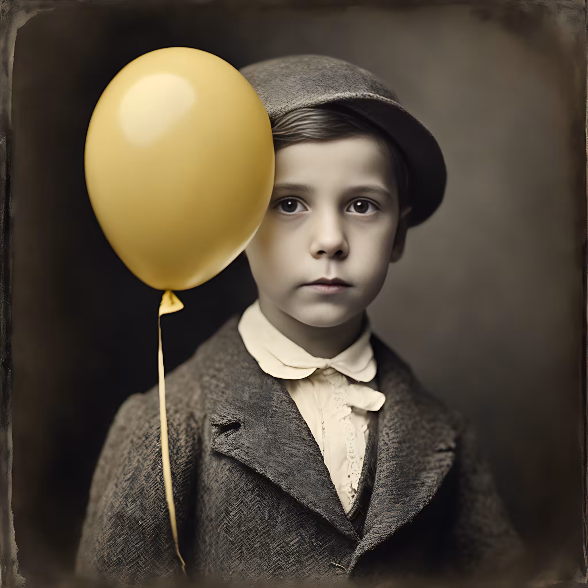 "Golden Dreams: A Balloon's Ascent"