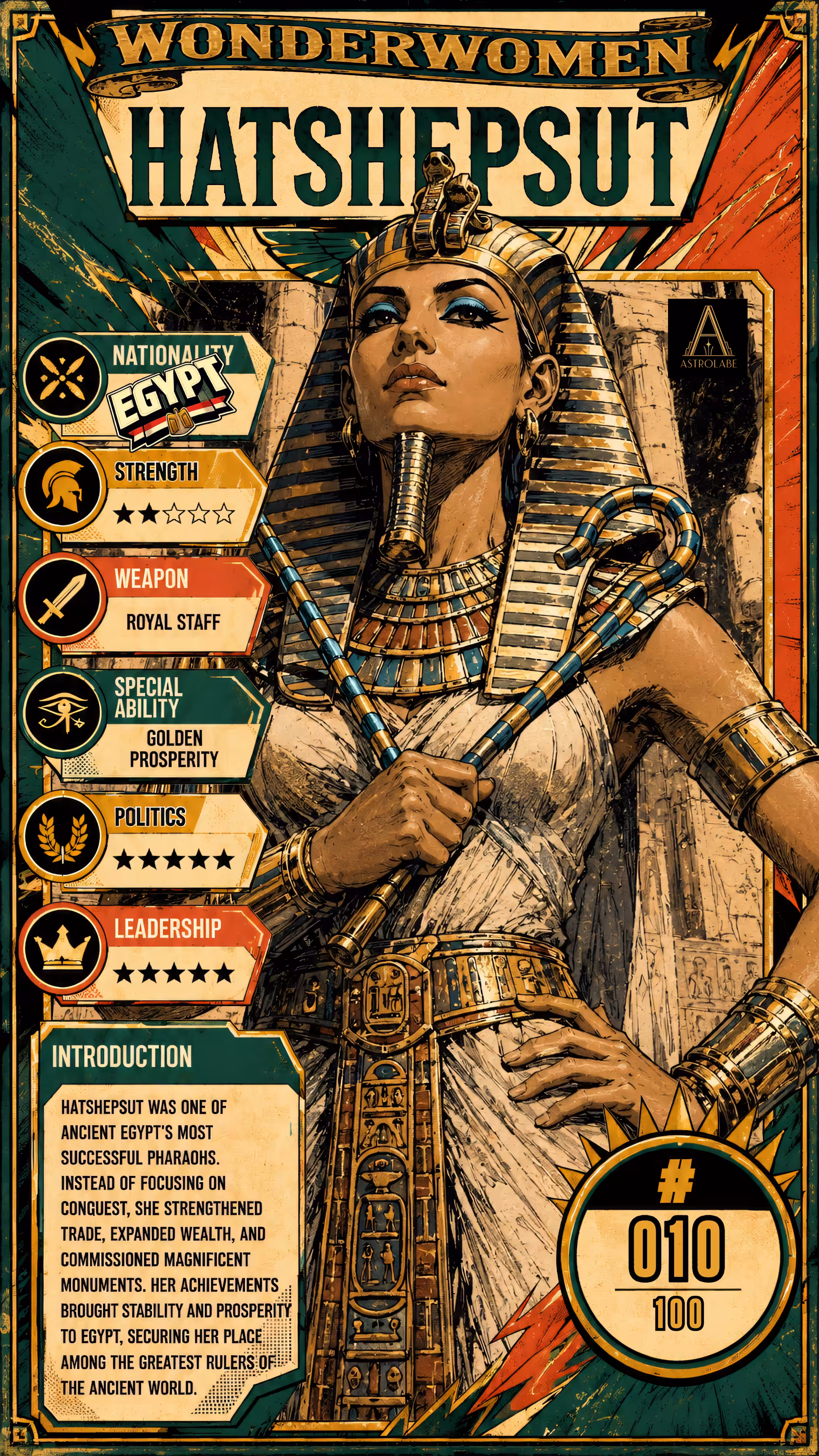 WonderWomen #010 — Hatshepsut