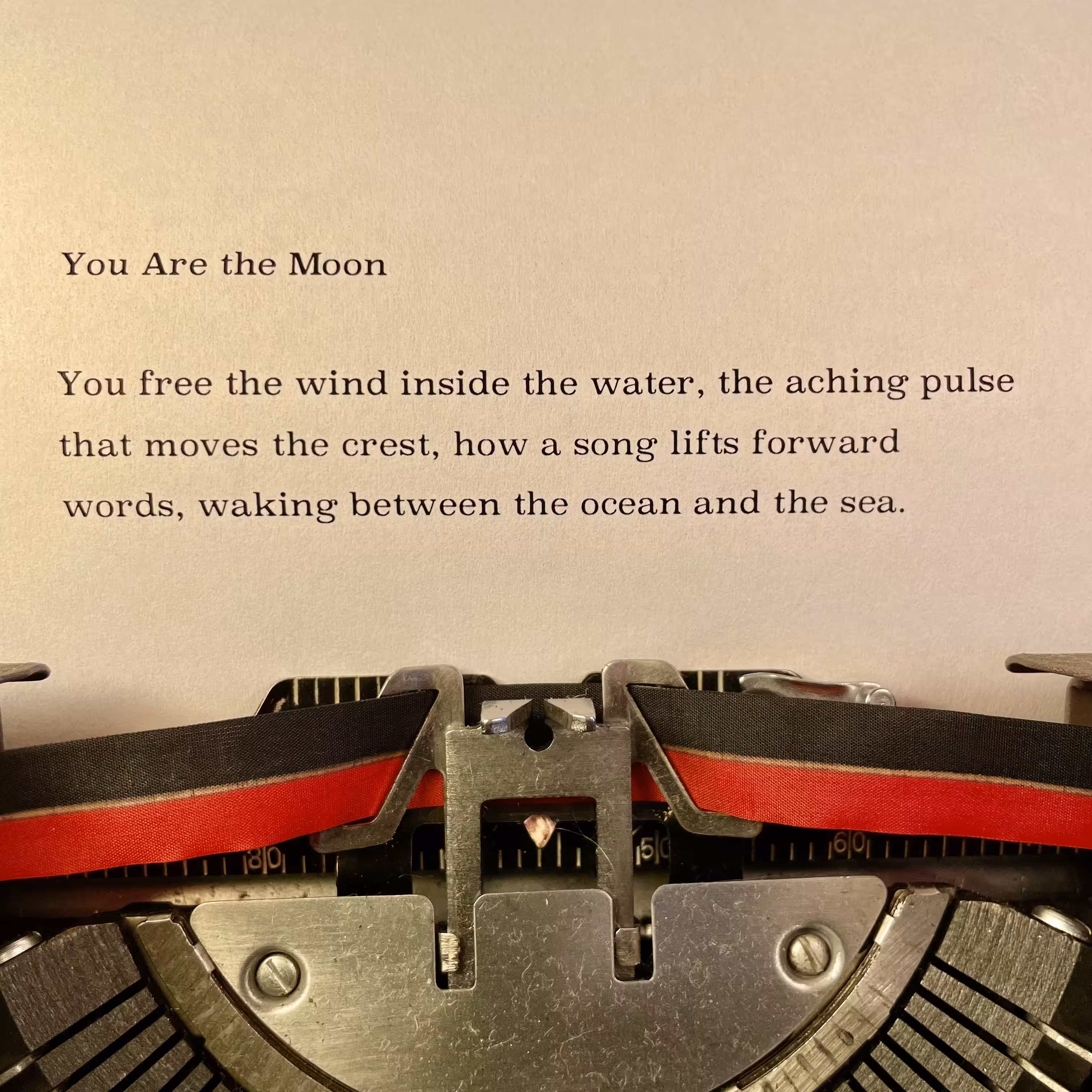 Love Poem Tercets: You Are the Moon