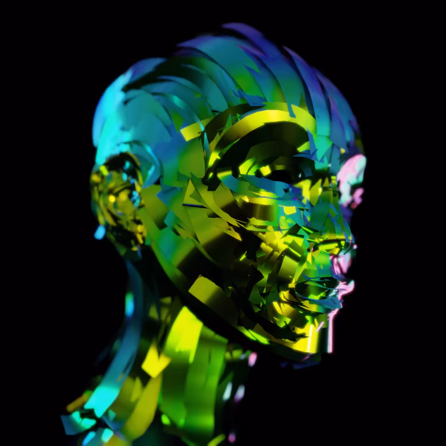 Portrait Of An Iridescent Woman