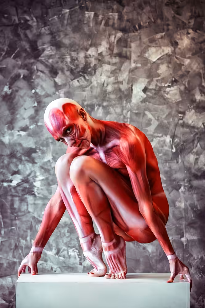The flesh covers the bones, and makes the spirit naked