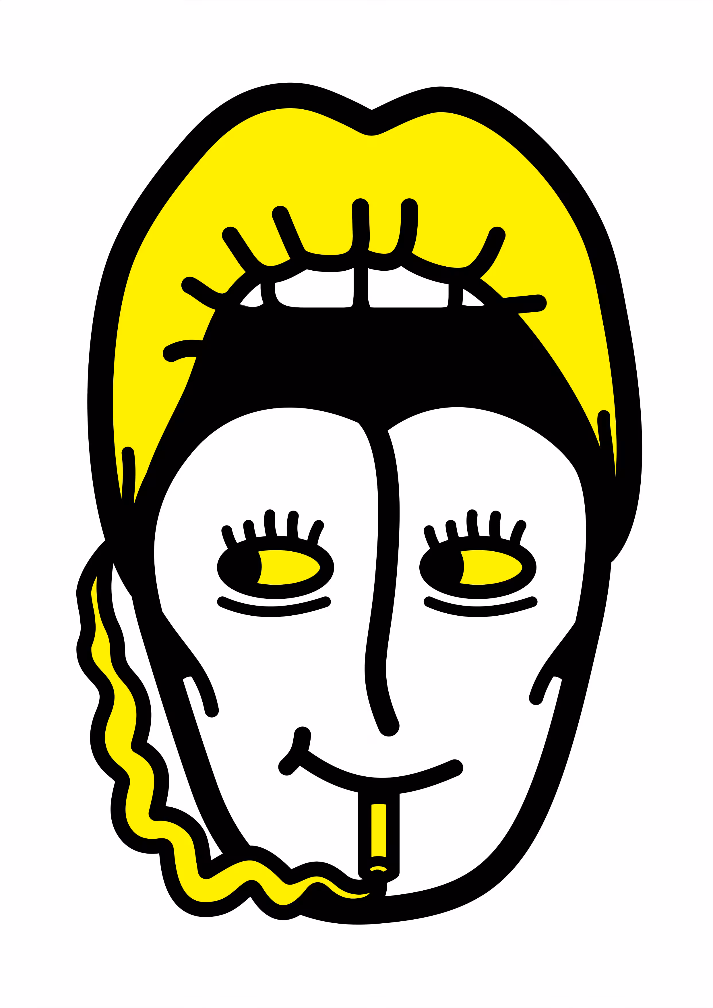 Yellow Crazy Mouth