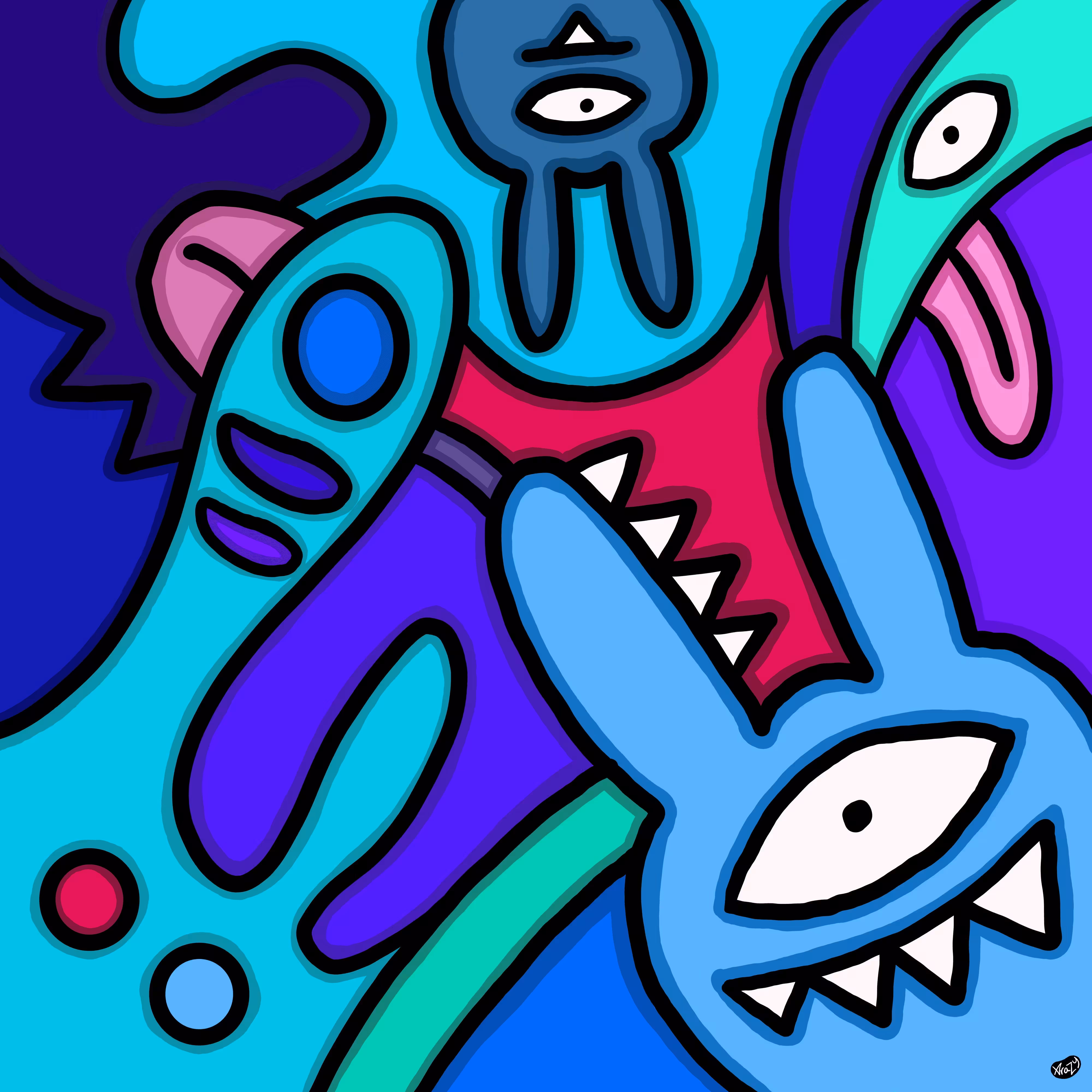 Squiggle Monster 005