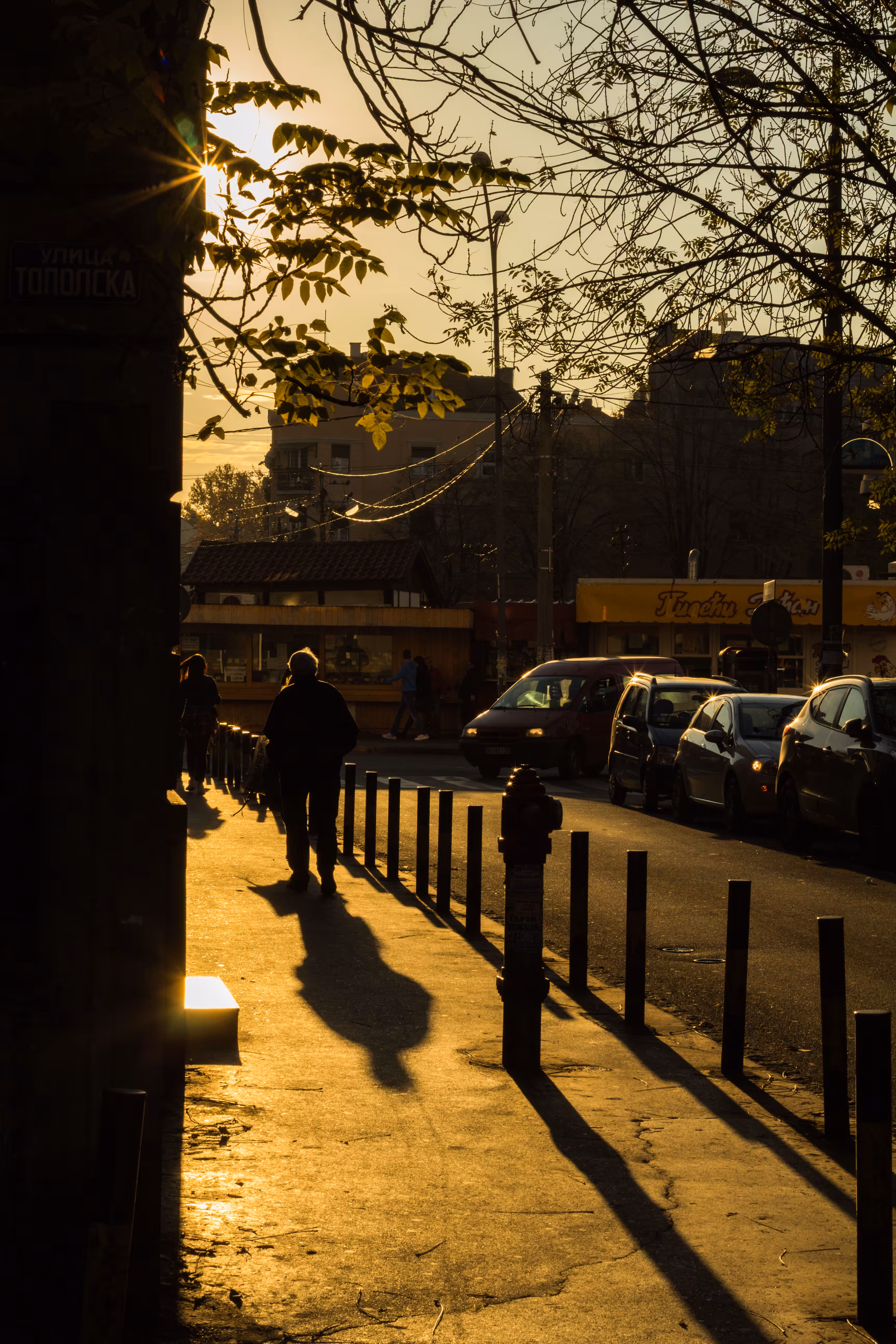kalenic belgrade street photography sunset