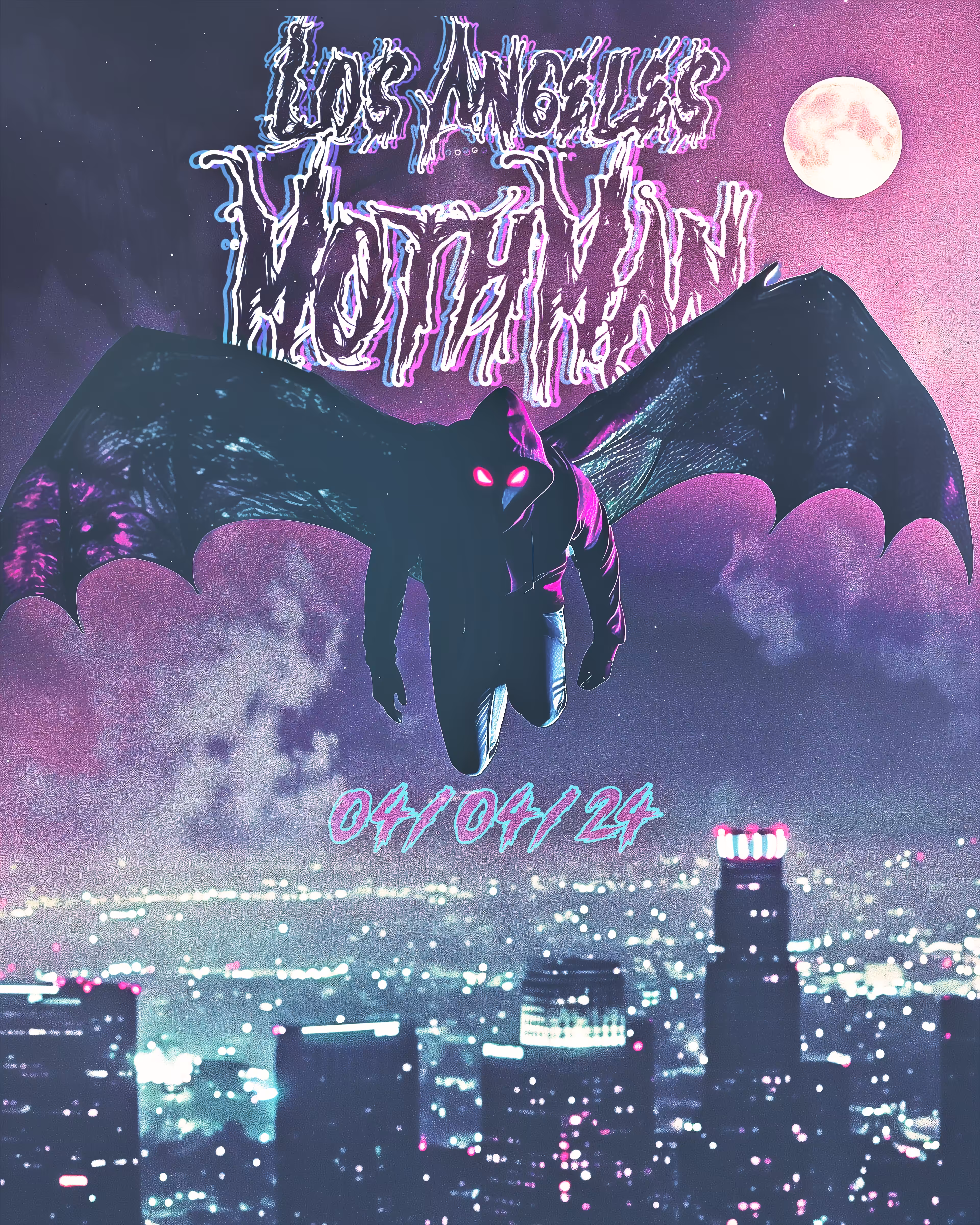 GlitchGangXMothMan Debut Poster #001