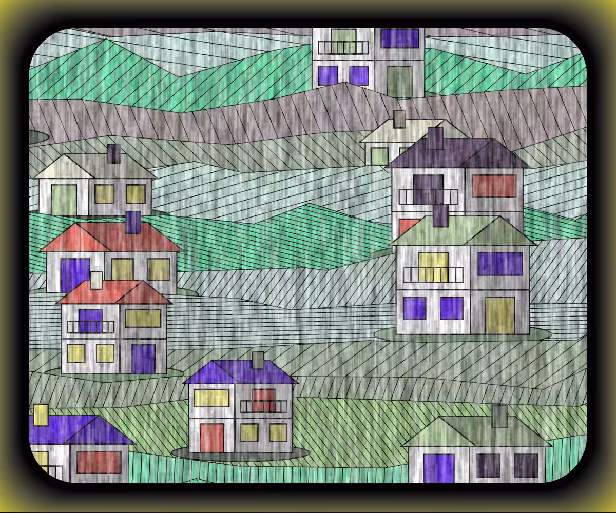 Rainy village #33