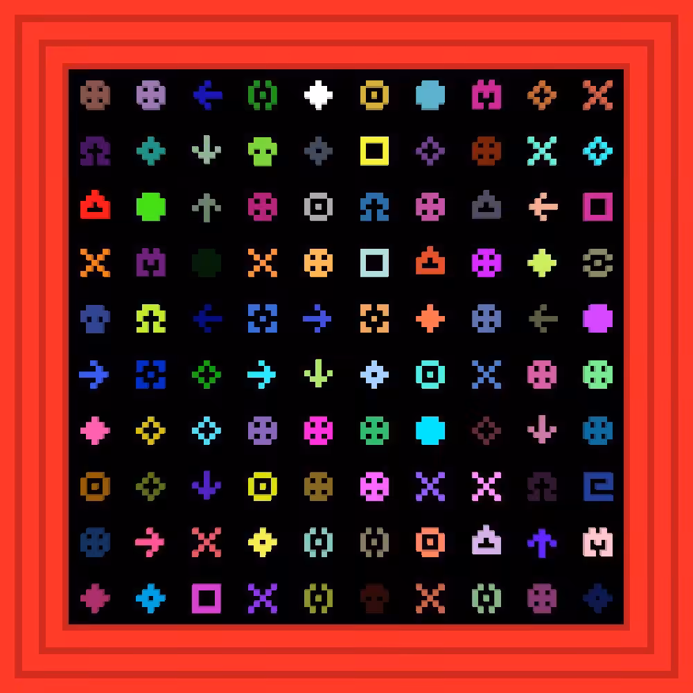 tezos tezos tezos  :: Procedural Symbols #181/1000