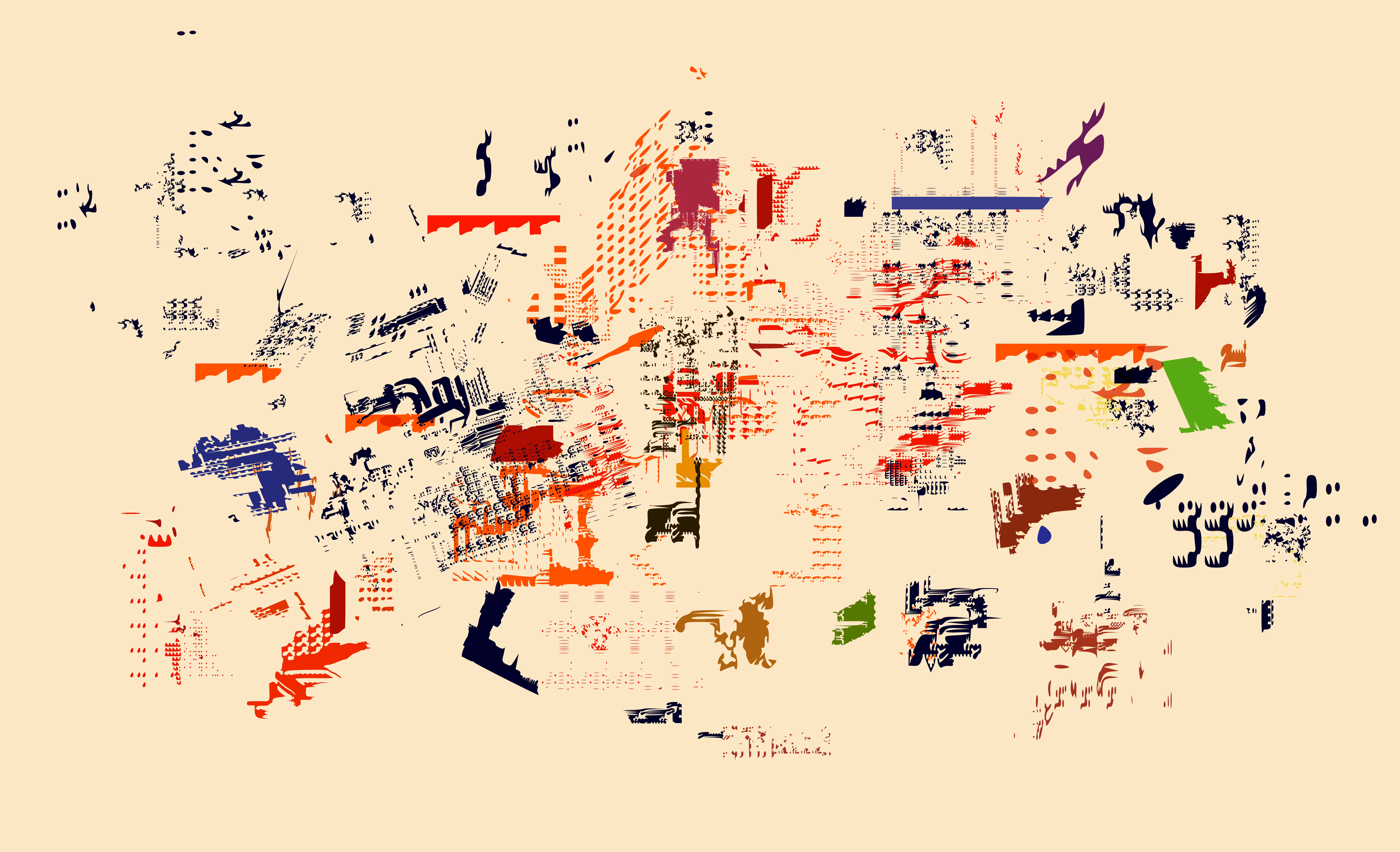 pieces and notes from the statement given by the visitors when the sky turned silver and glitched