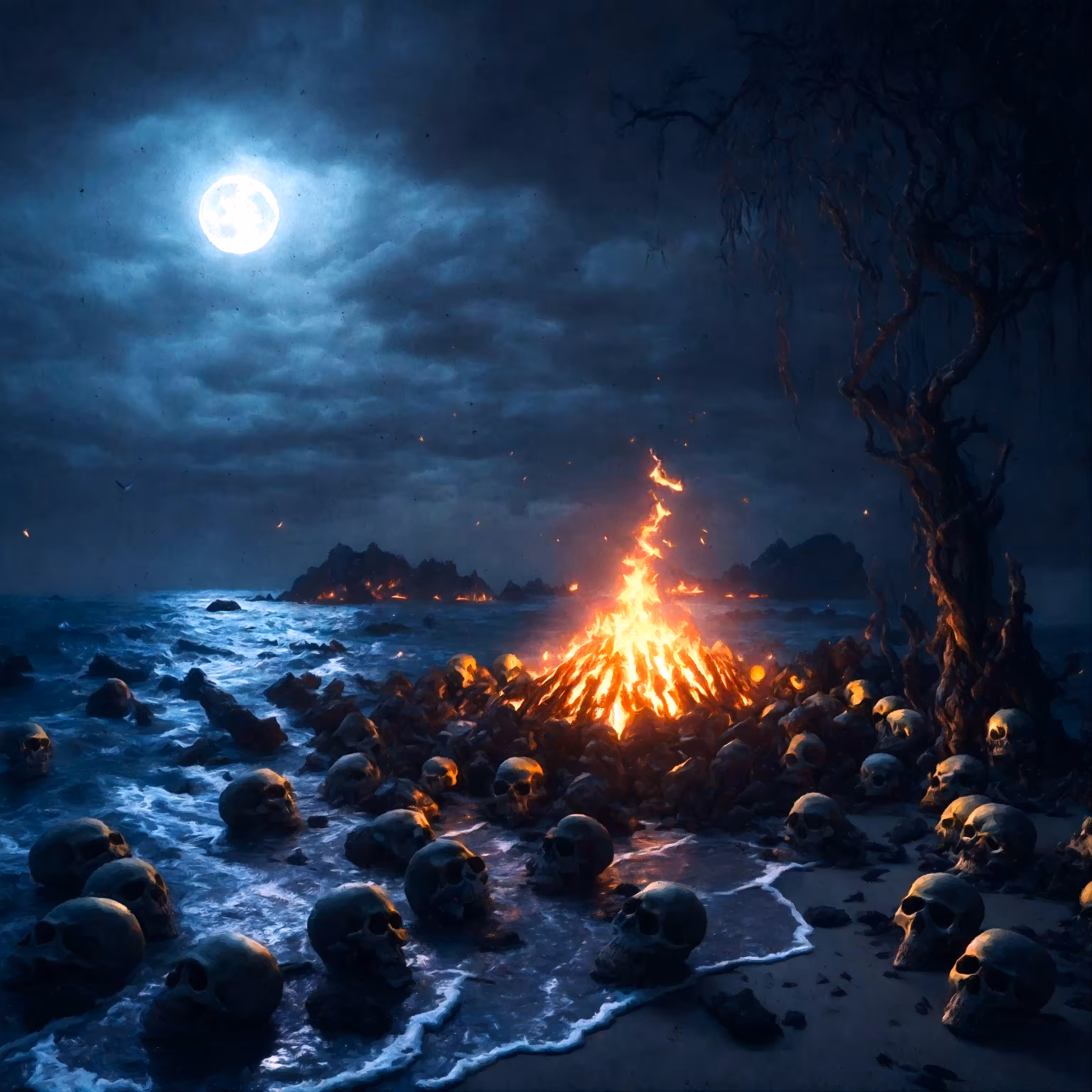 Meeting at the bonfire