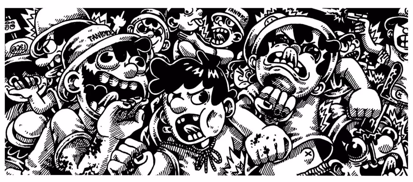 zombie and human fight with tanpopoe boy