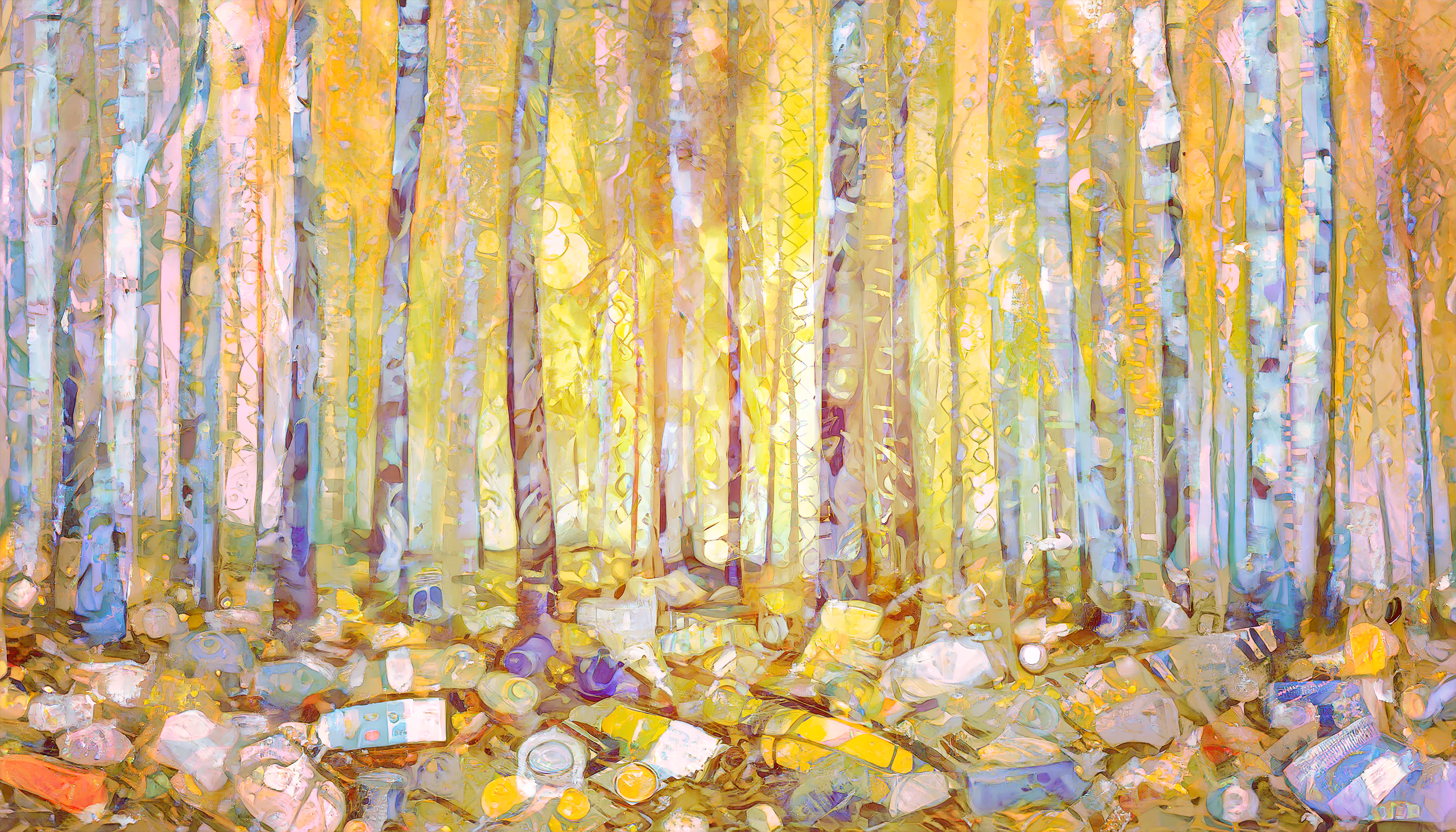 ‘The Birch Forest’ painting from Gustav Klimt’s cameo appearance scene in the new ‘Back To The Future’ release