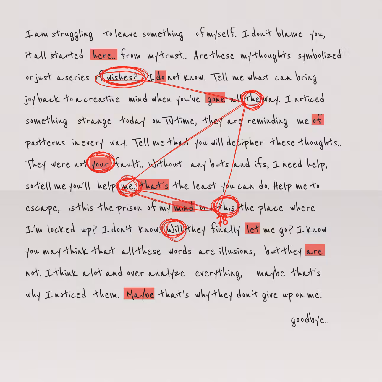 Conspiracy Theory Vol.2: a letter #8