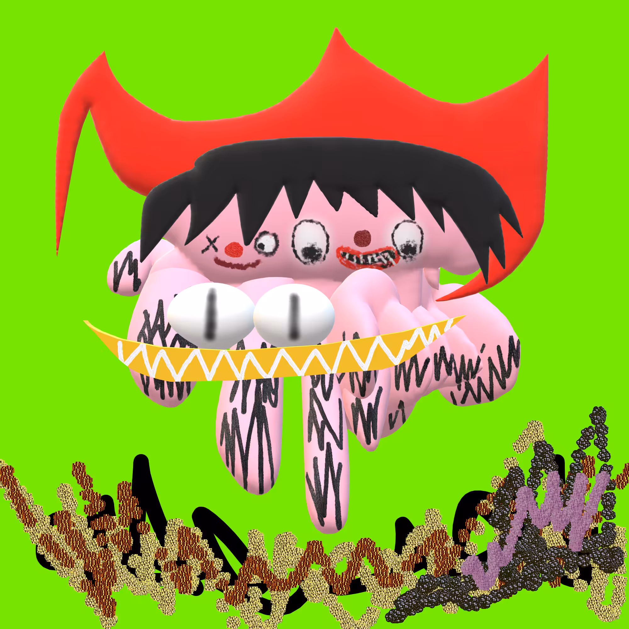 made a cozy little clown