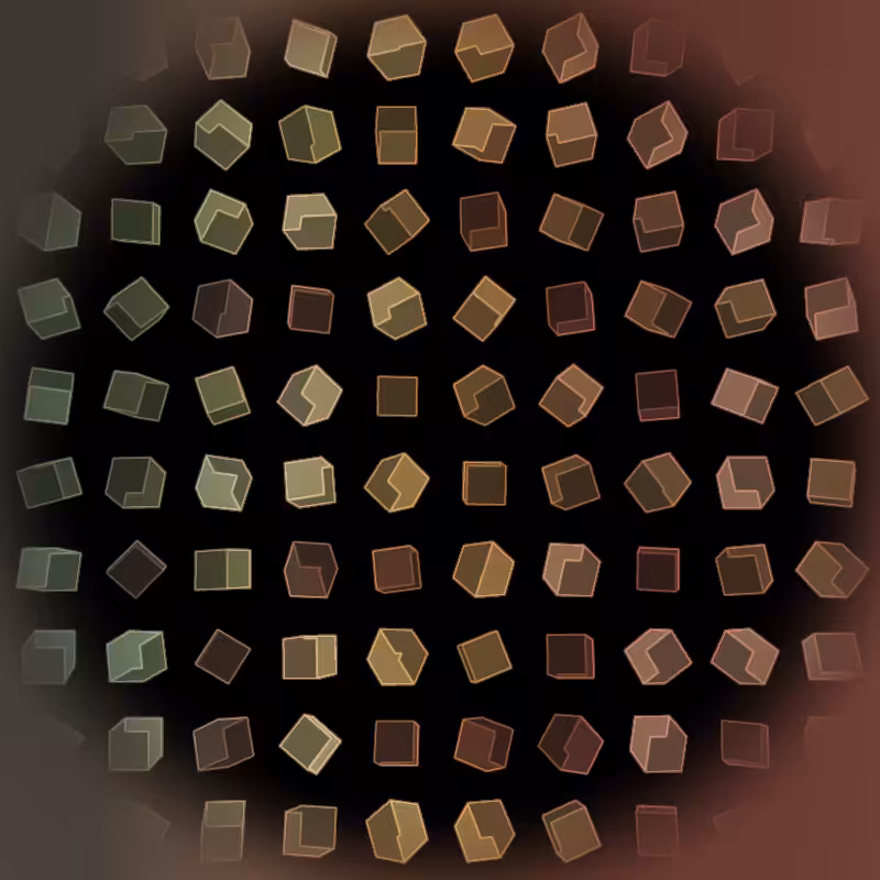 Interactive Cubes Grid #8