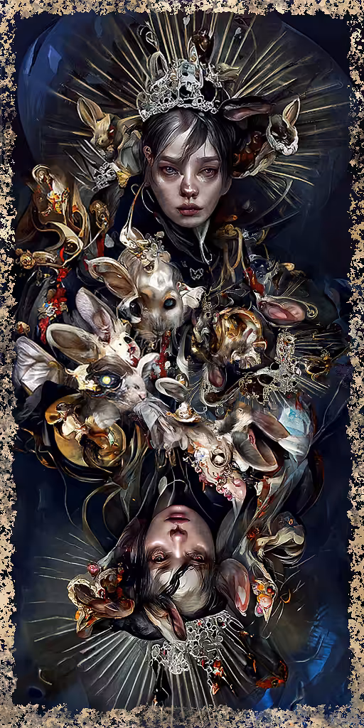 Bunny card #2 - AI Generated
