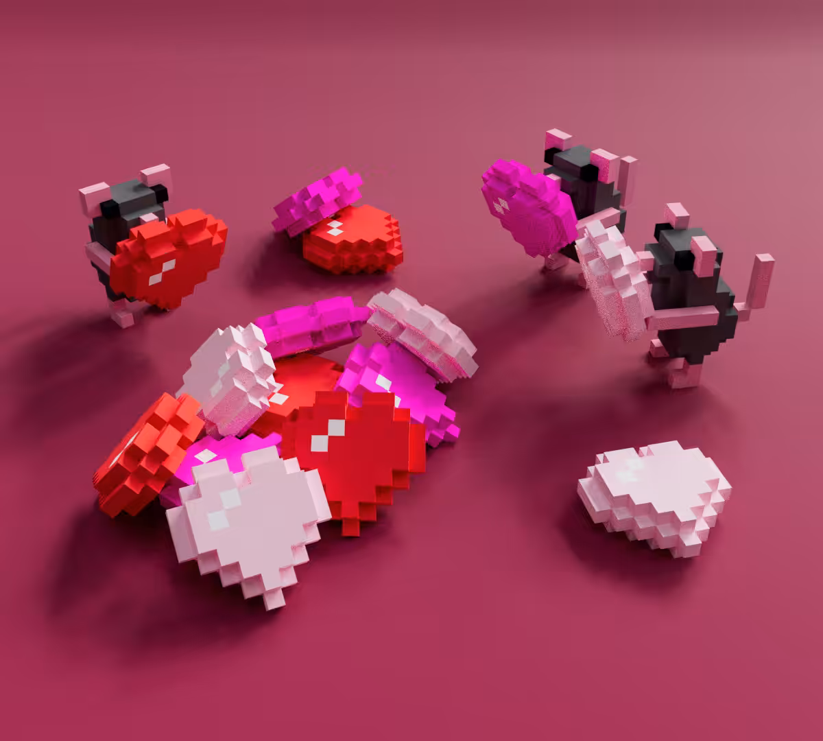 Valentine's Day mice 