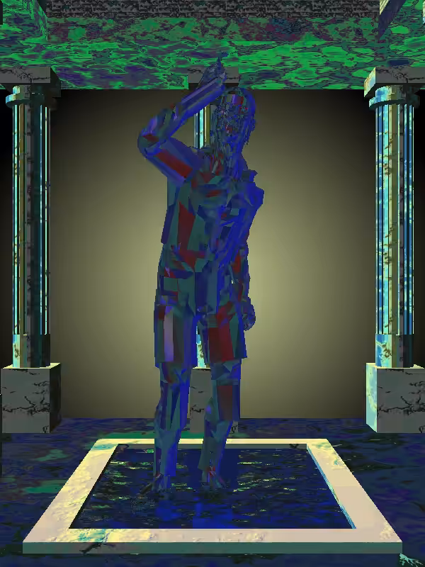 HeavenComputer: The Fragmented Arguing Sunlit Cobalt Man #1474
