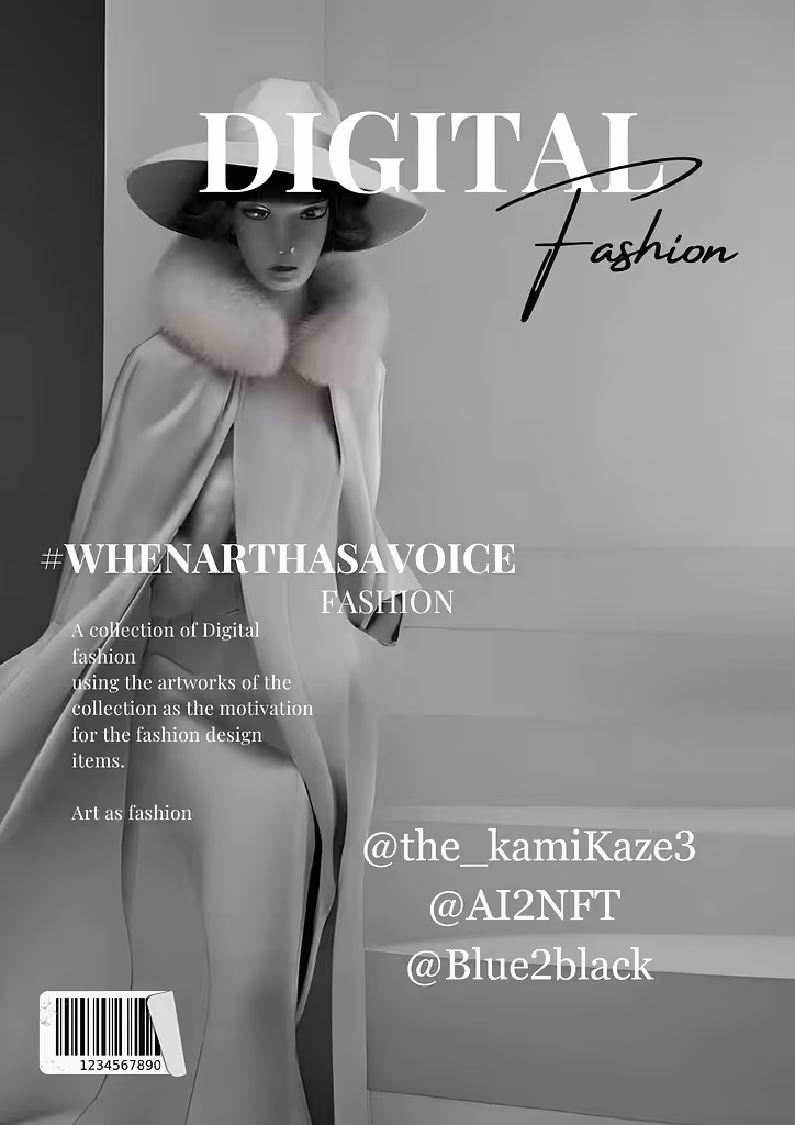 When art has a voice by @the_kamikaze3, @AI2NFT  and @Blue2black 