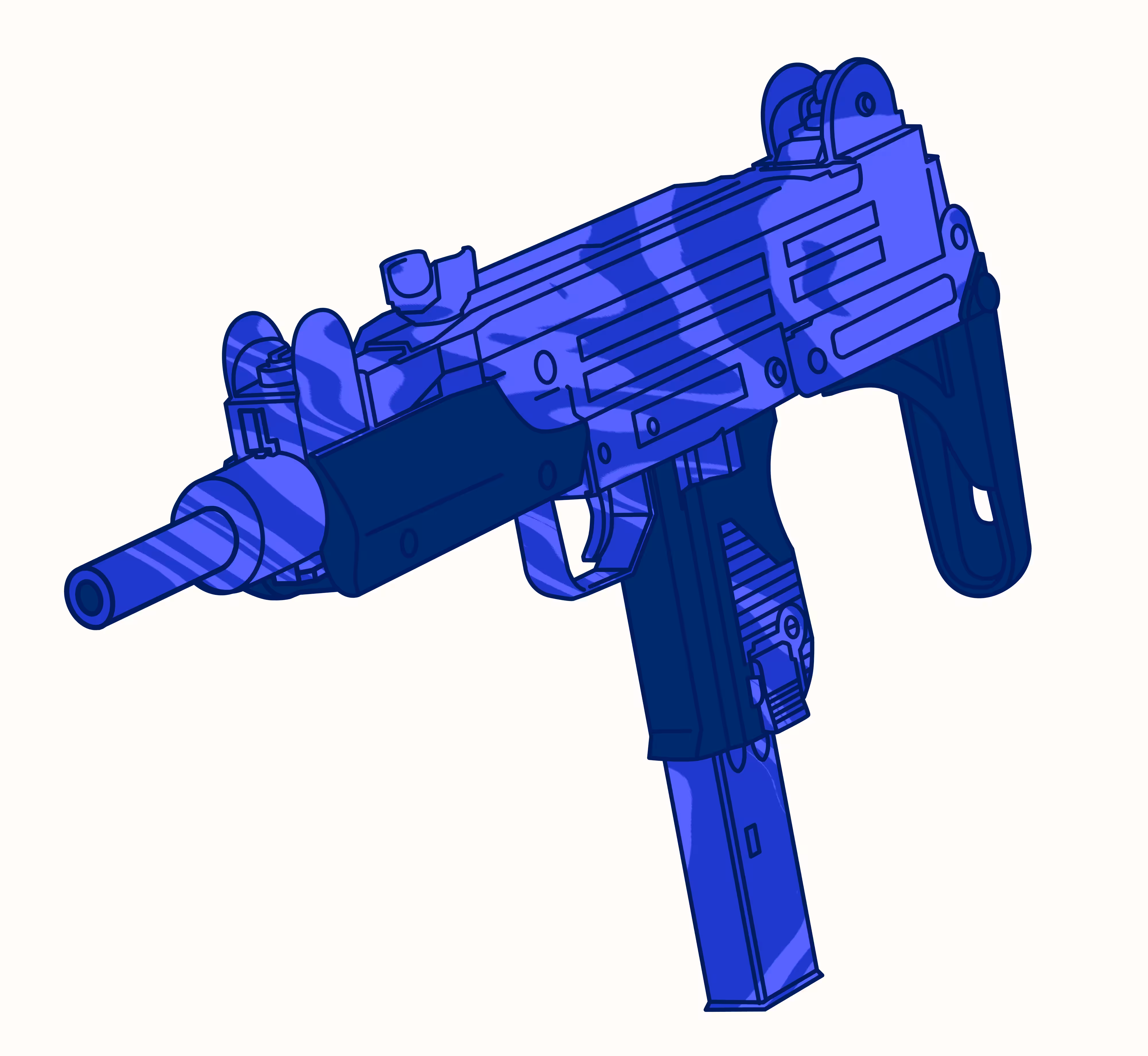 Krypto Gun - Uzi - Camo Purple 1/1