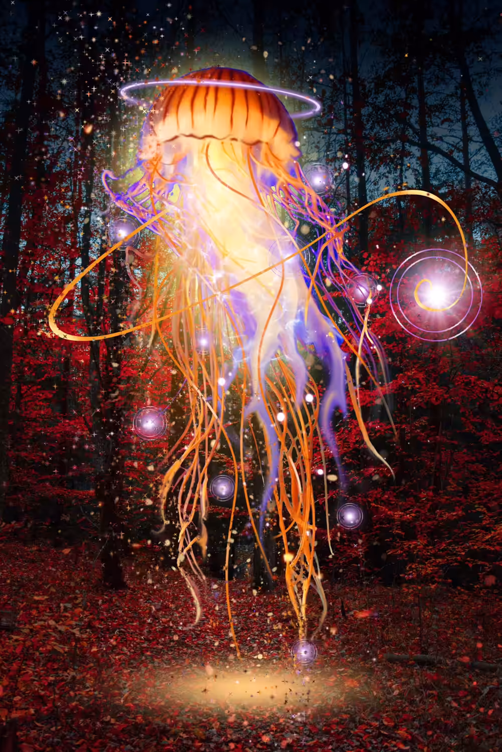 Electric Jellyfish Collecting Ghostlights