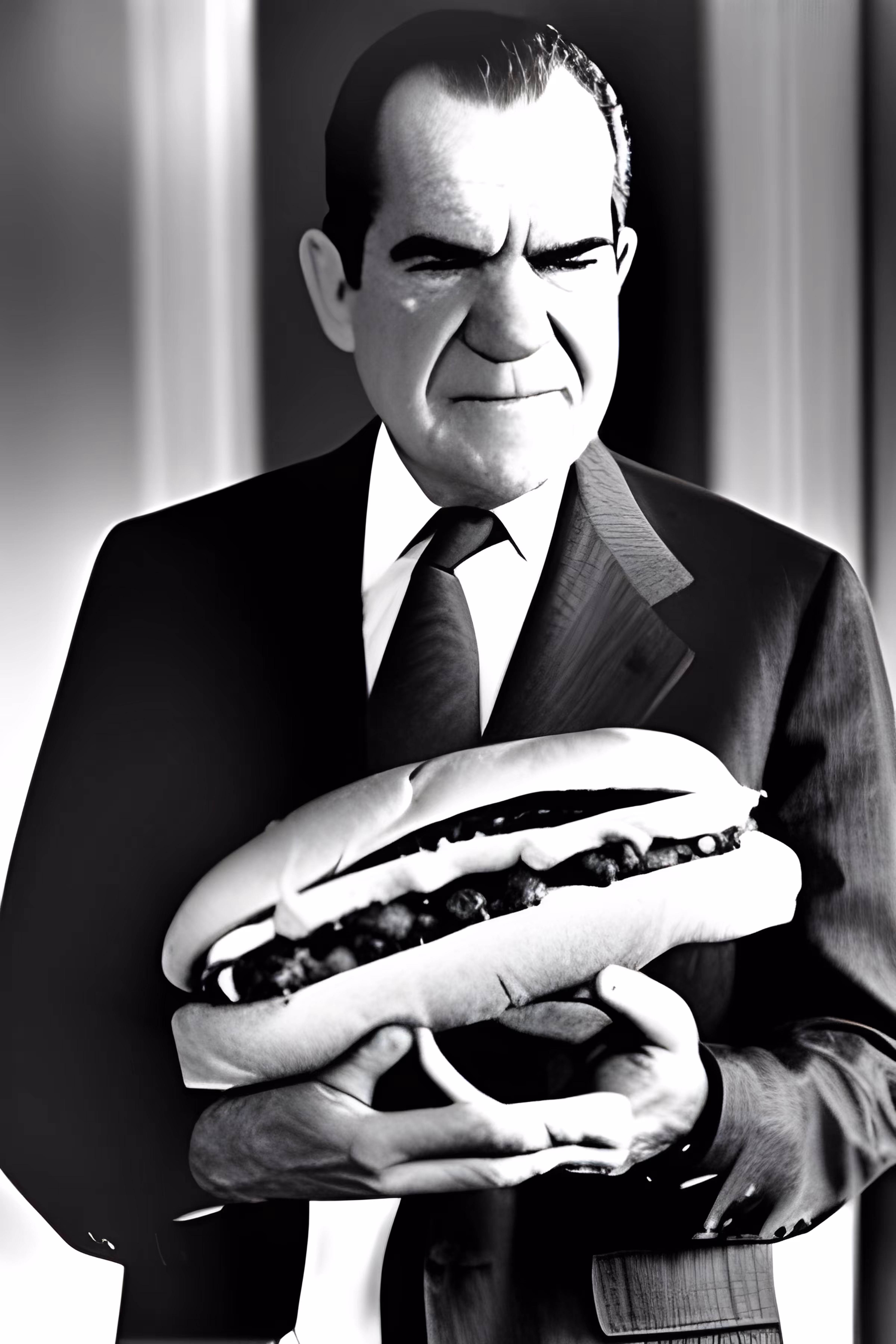Pfpeeprs Nixon with a Hoagie