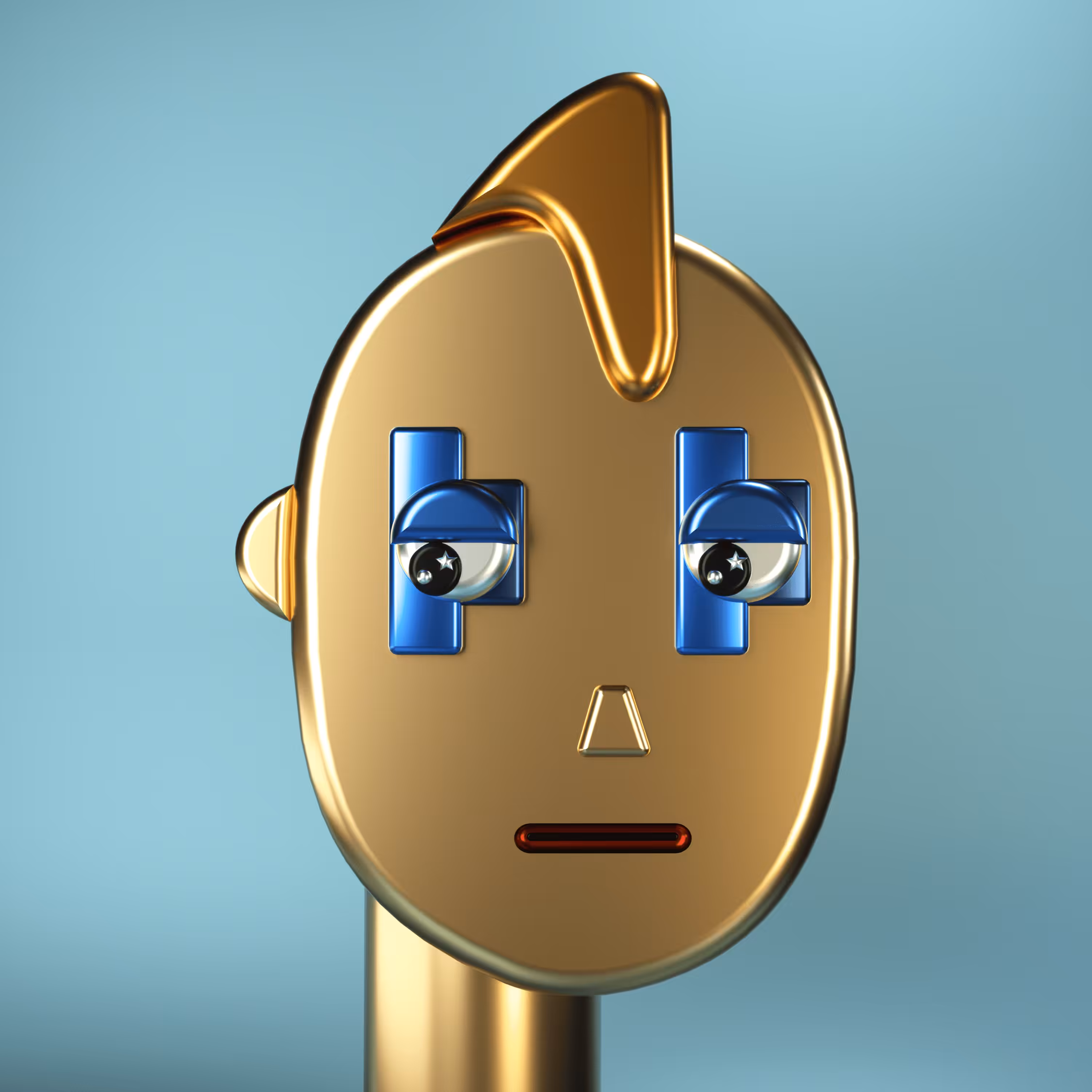 3D Chrome Punks: 3D Chrome Punk #0287