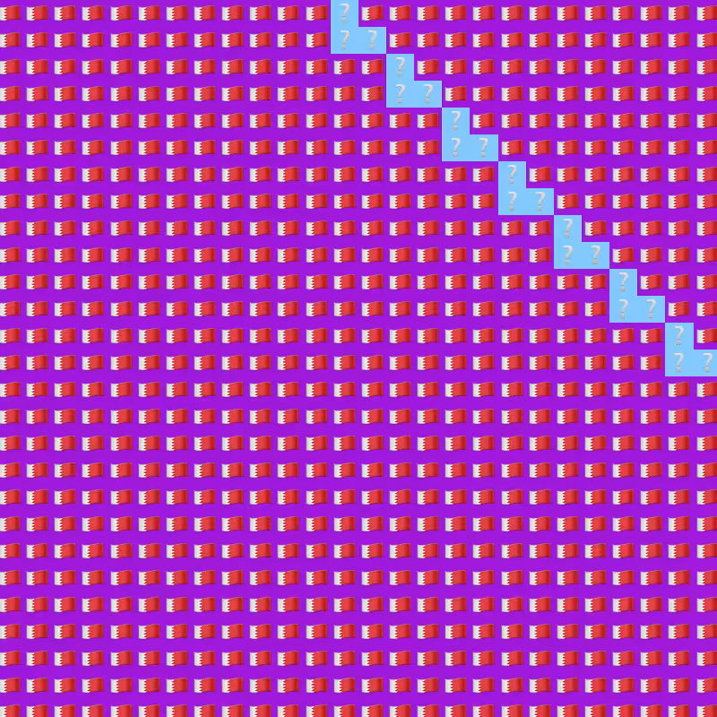 Elementary Cellular Emoji Automata #518