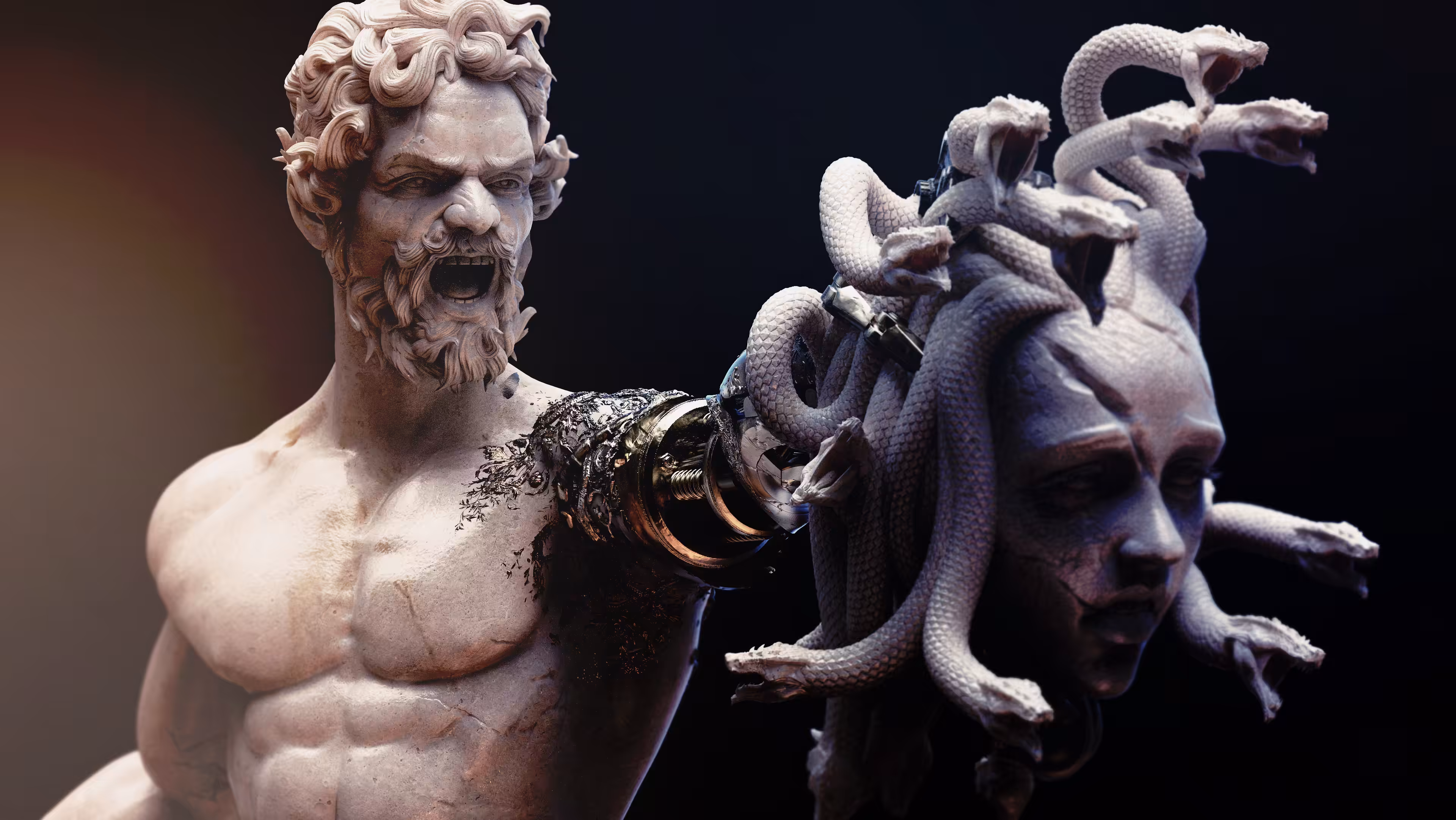Perseus slays Medusa