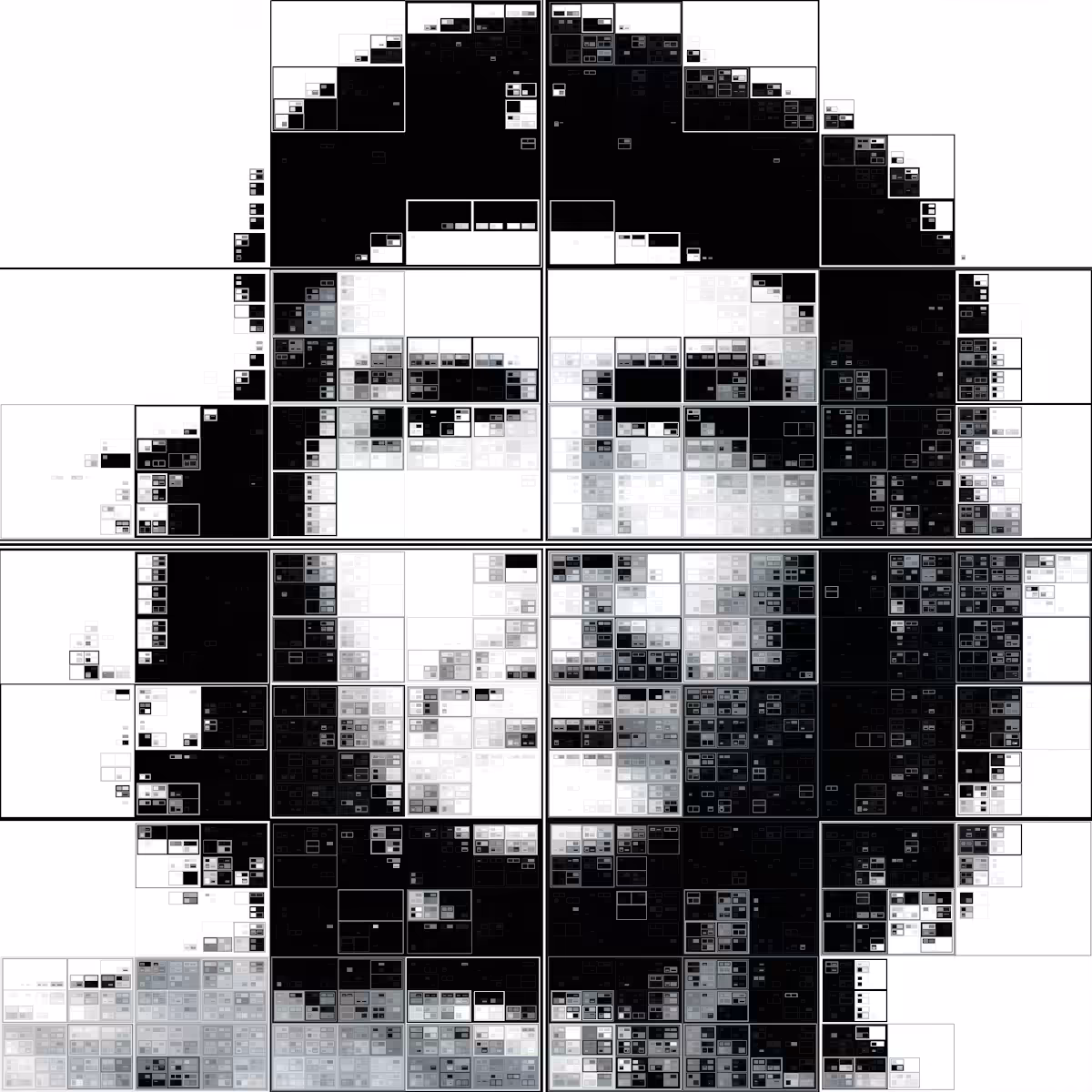 Portrait Coding I - Recursive Inwards Tessellation