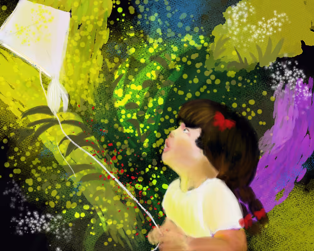 Playing Kite