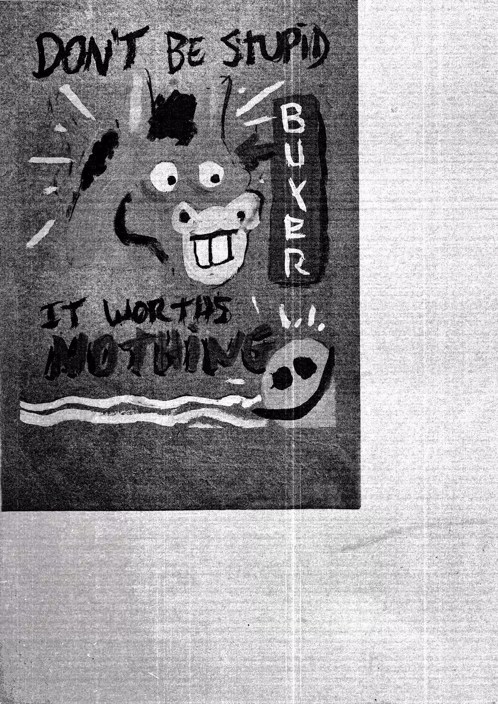 Cheap photocopy: It worths nothing