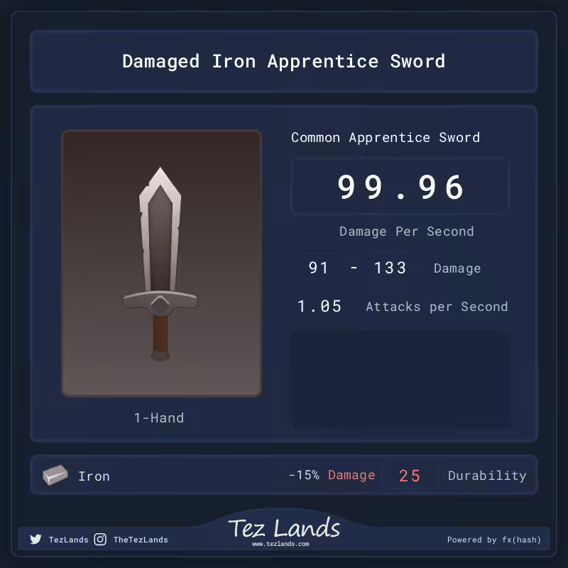Apprentice Sword #11